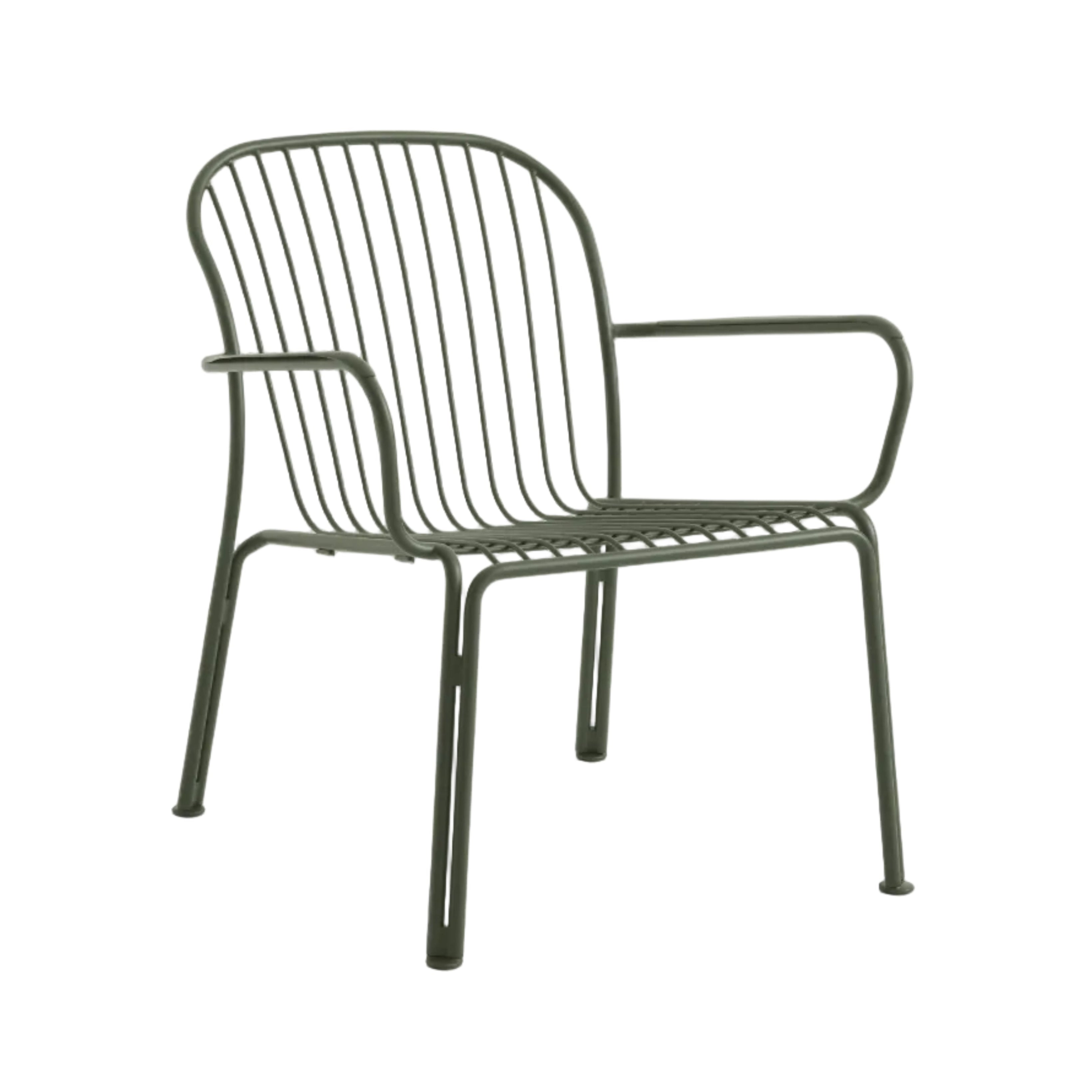 Buitenfauteuil met armleuningen THORVALD SC101 donkergroen