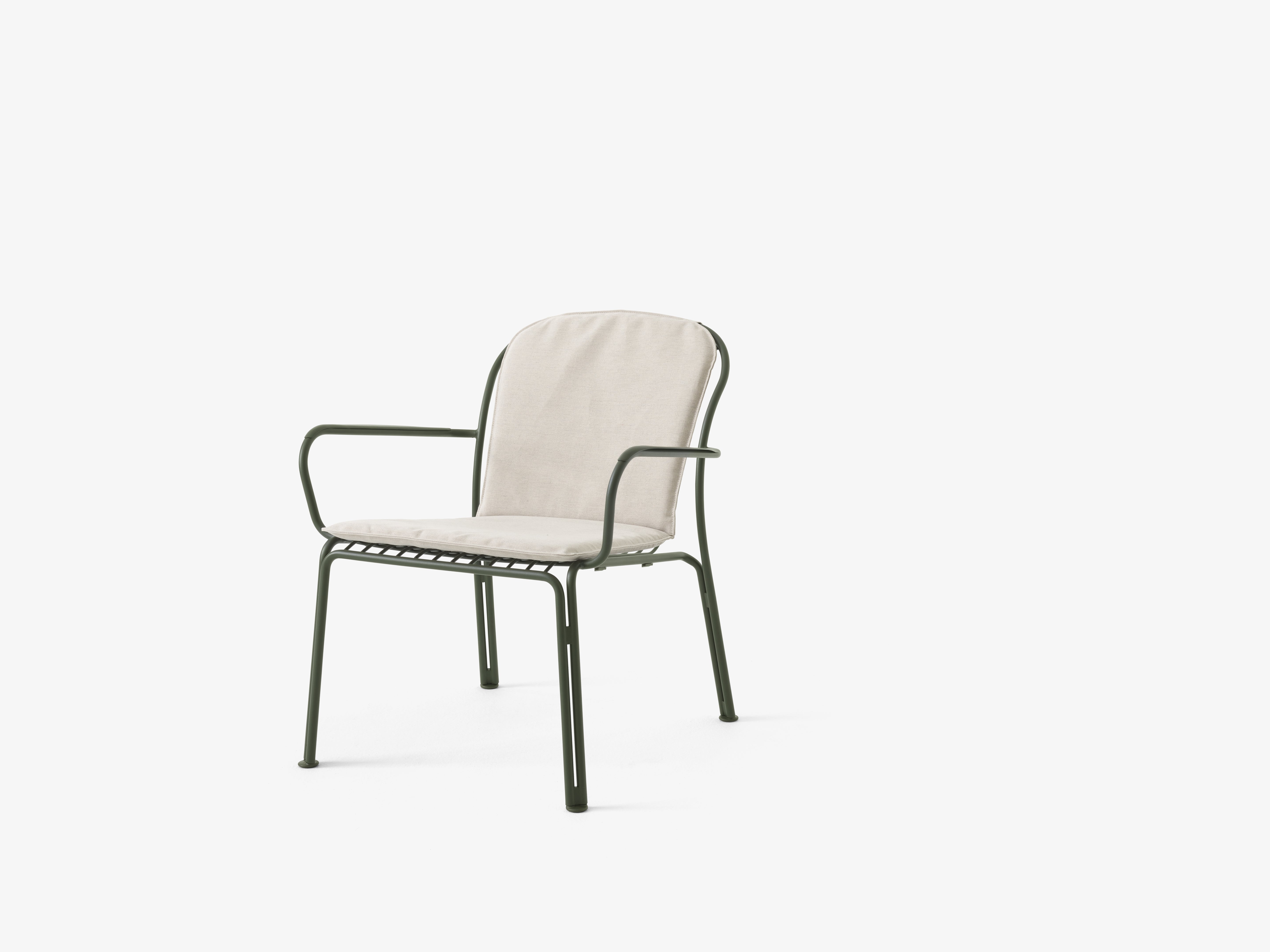 Buitenfauteuil met armleuningen THORVALD SC101 donkergroen
