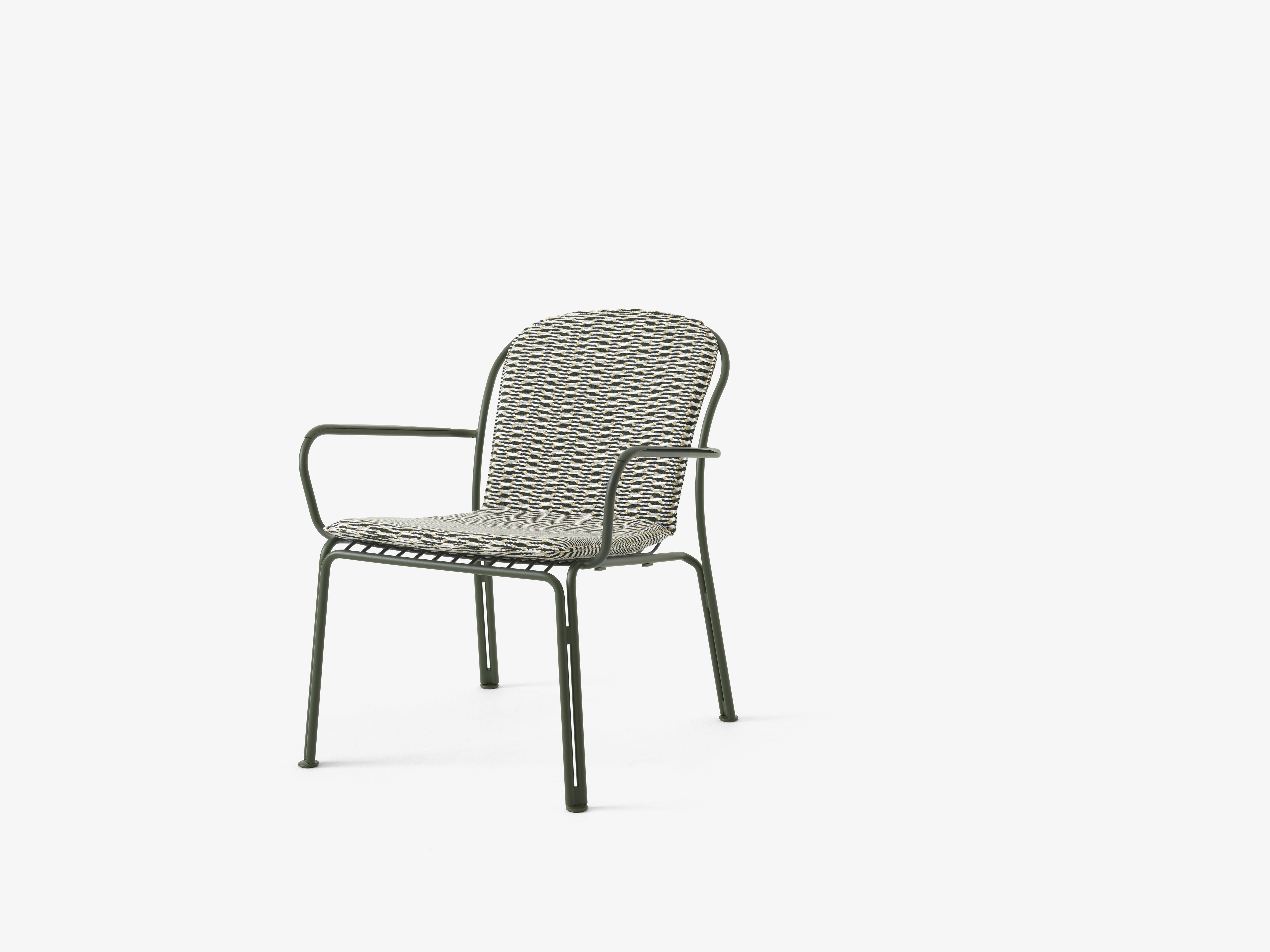Buitenfauteuil met armleuningen THORVALD SC101 donkergroen