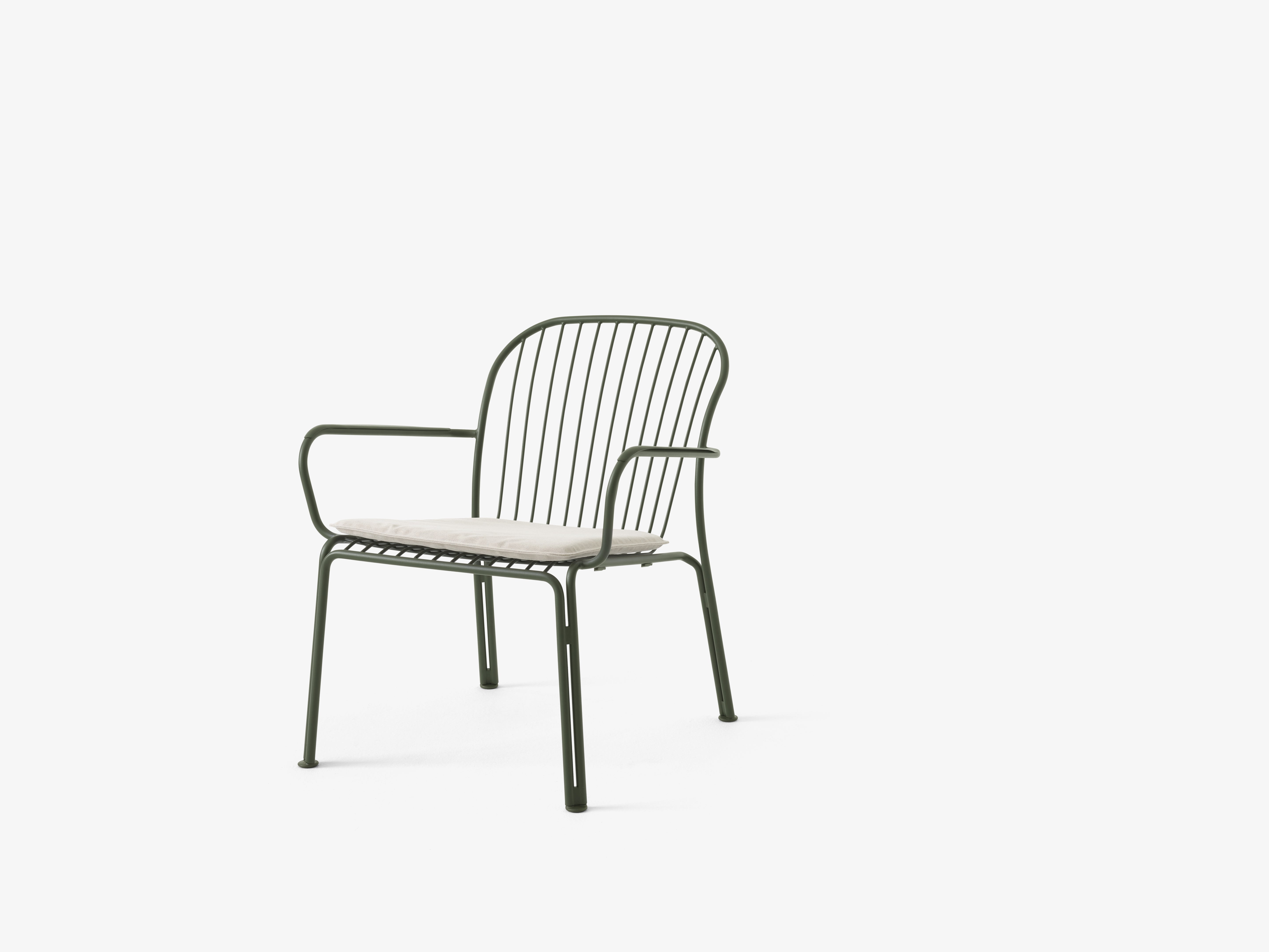 Buitenfauteuil met armleuningen THORVALD SC101 donkergroen