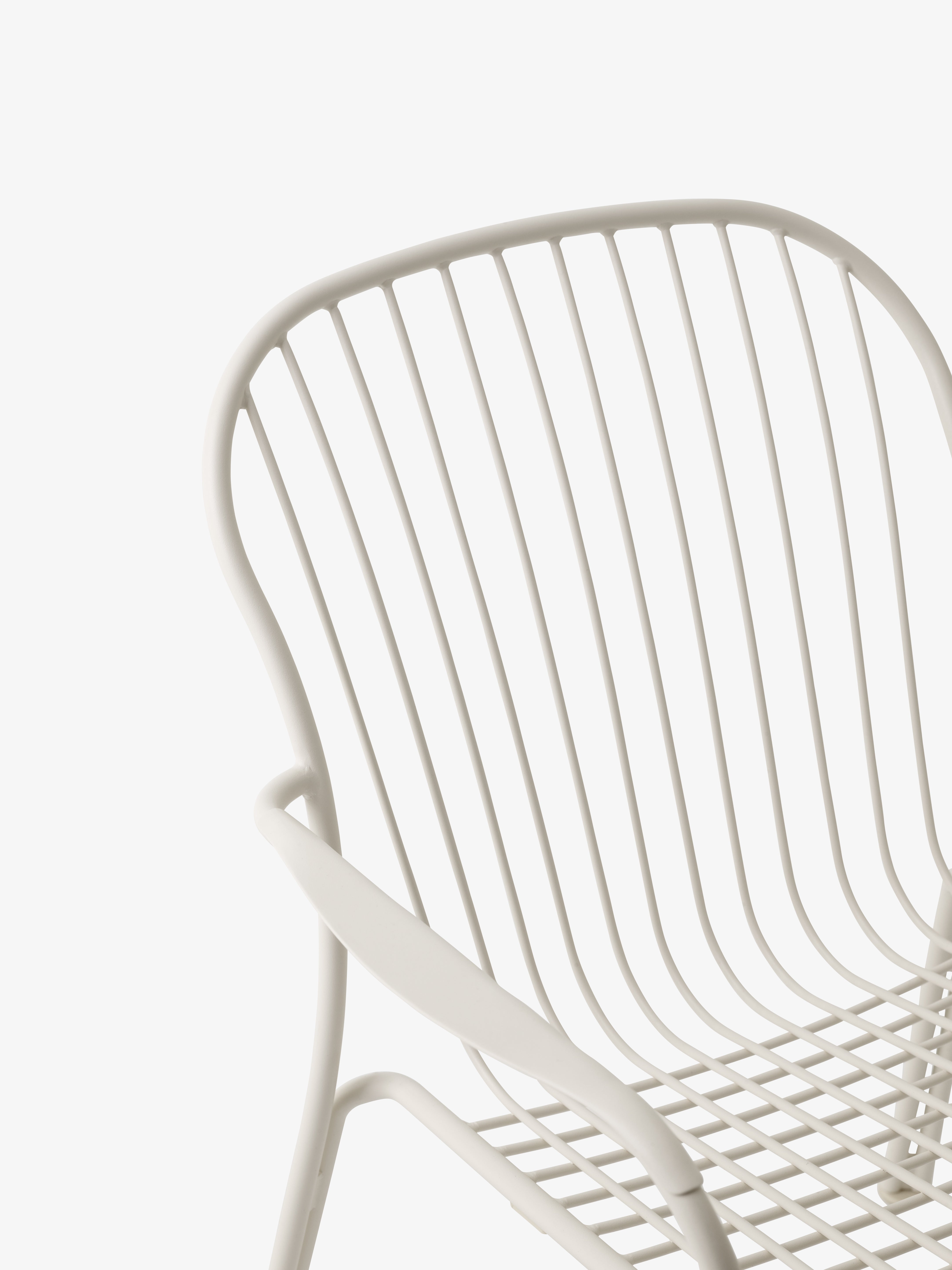 Buitenfauteuil met armleuningen THORVALD SC101 ivoor