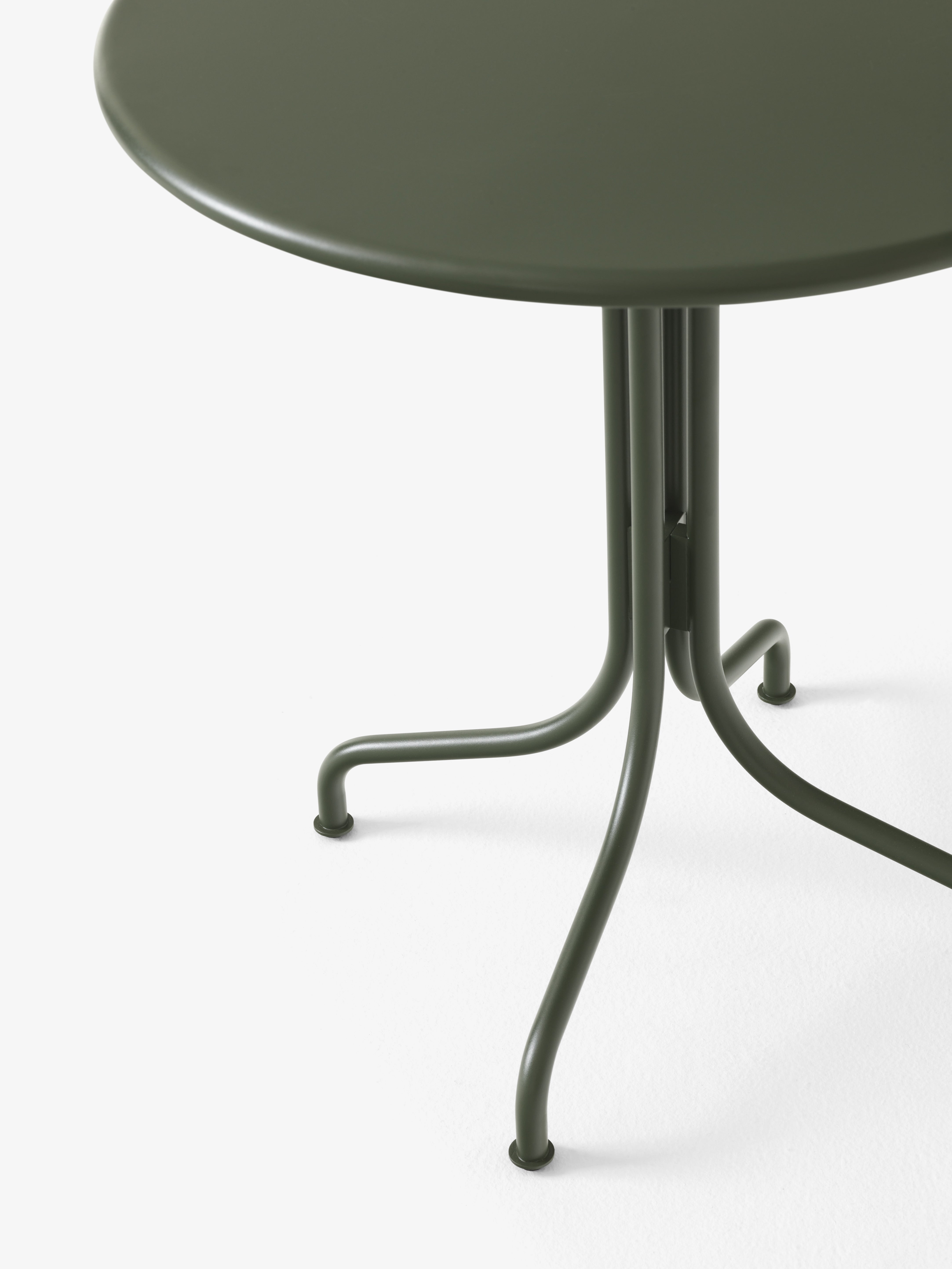 Ronde buitentafel THORVALD SC96 donkergroen