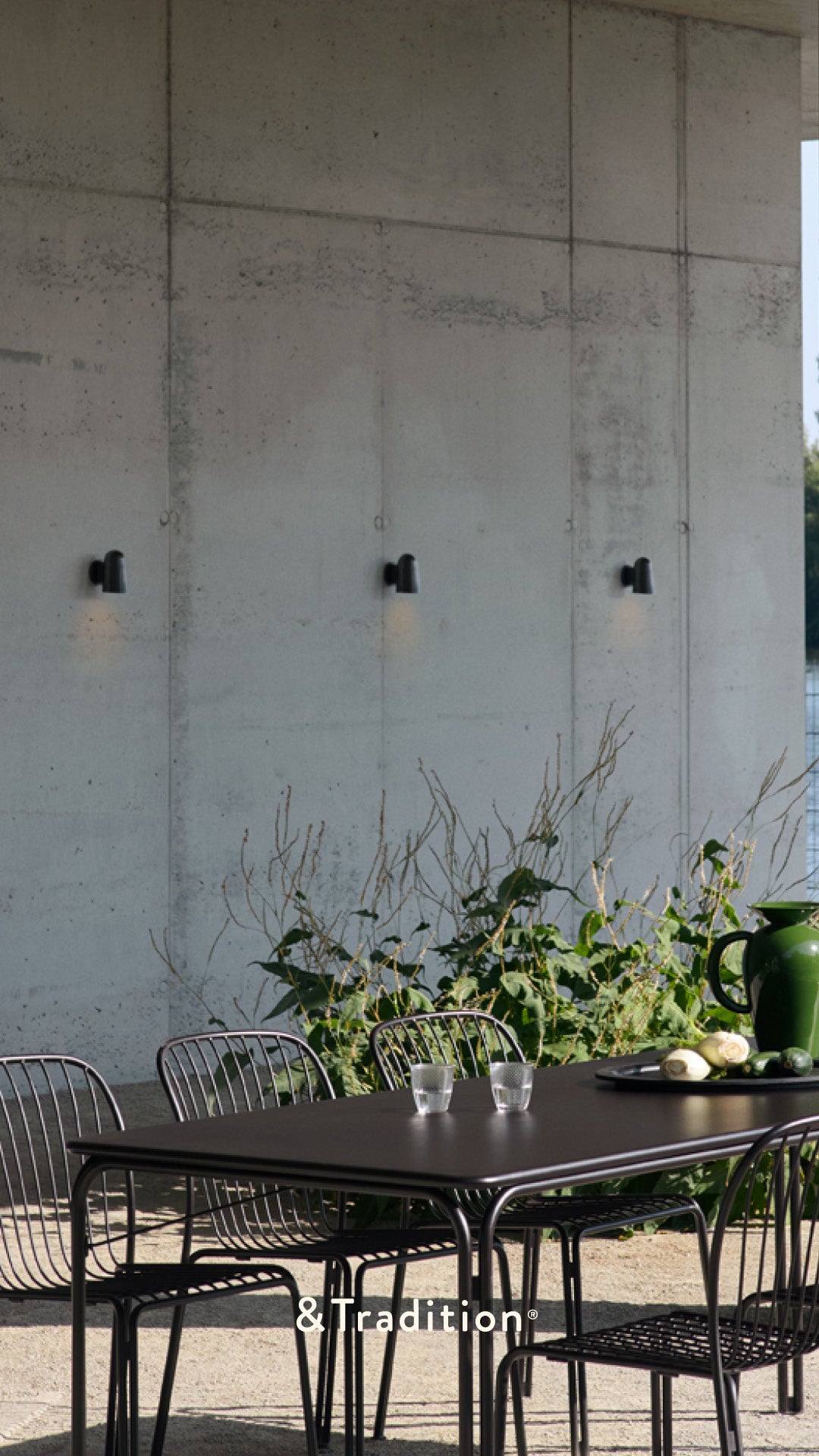 Buitenwandlamp SOLID in zwart