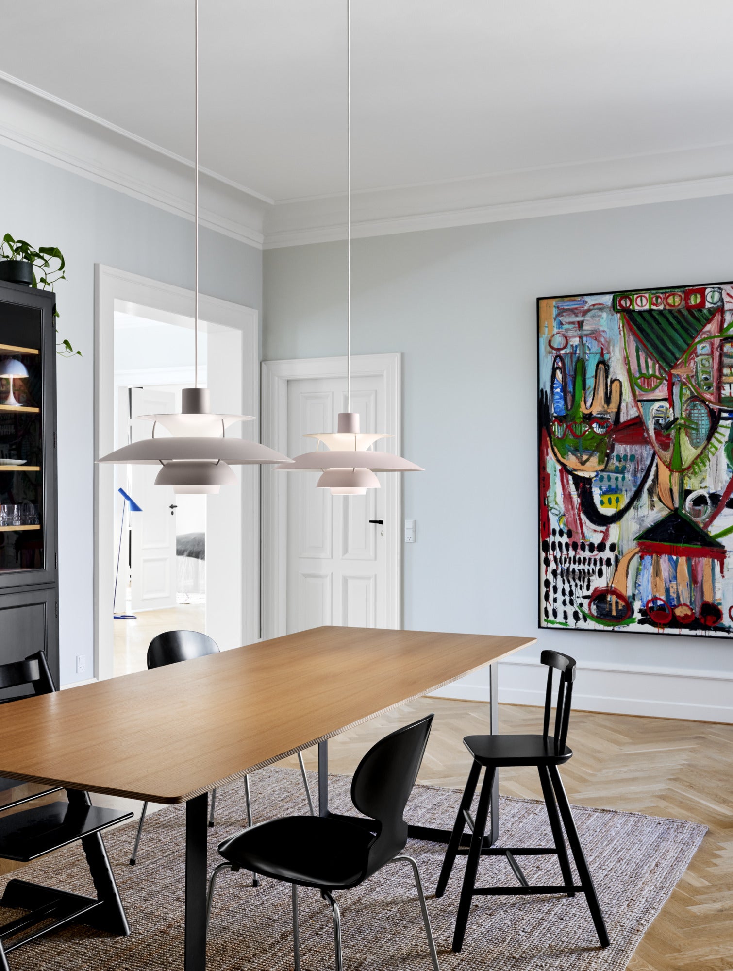 Hanglamp PH 5 monochromatisch lichtroze