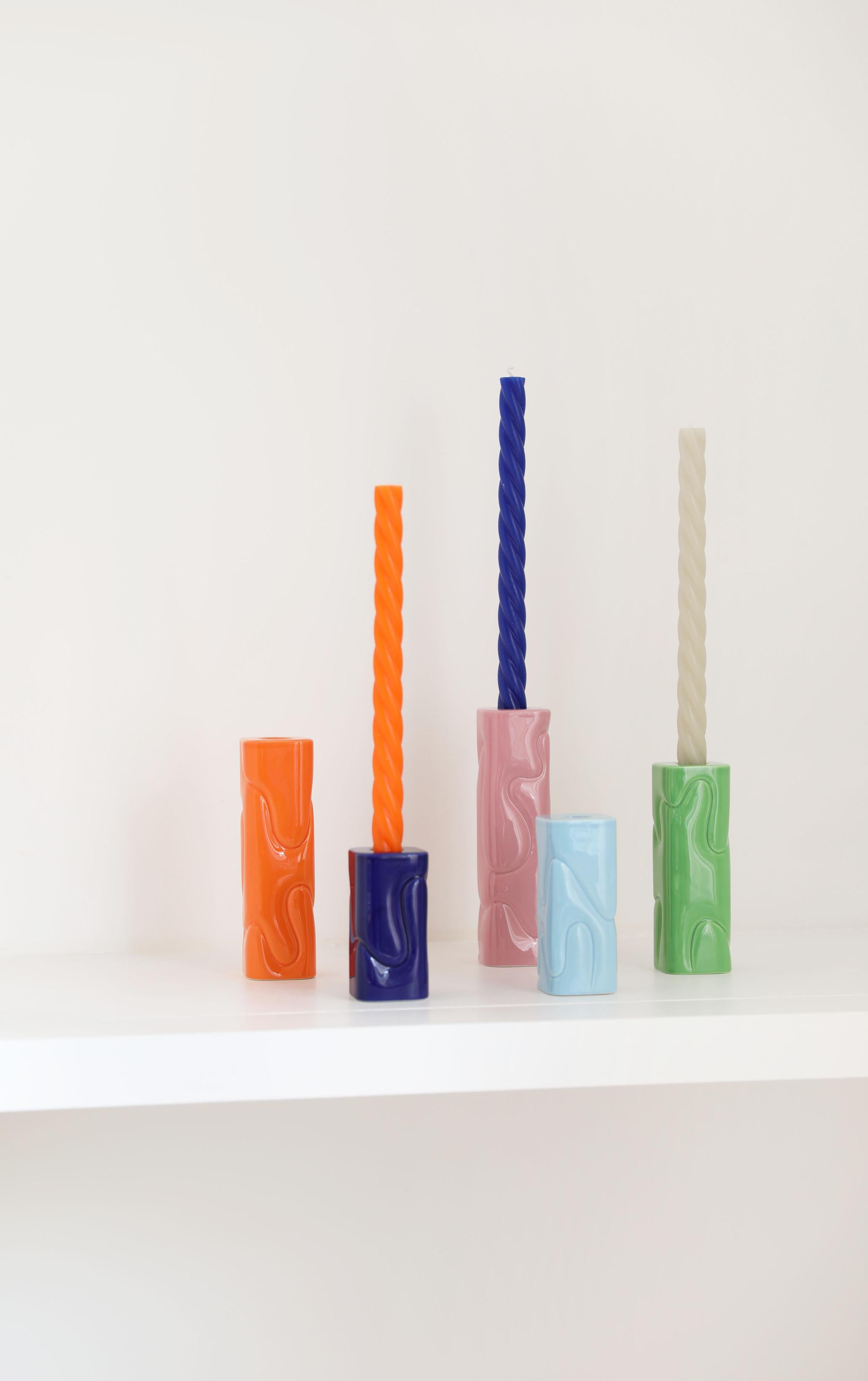 Kerzenhalter PUFFY orange