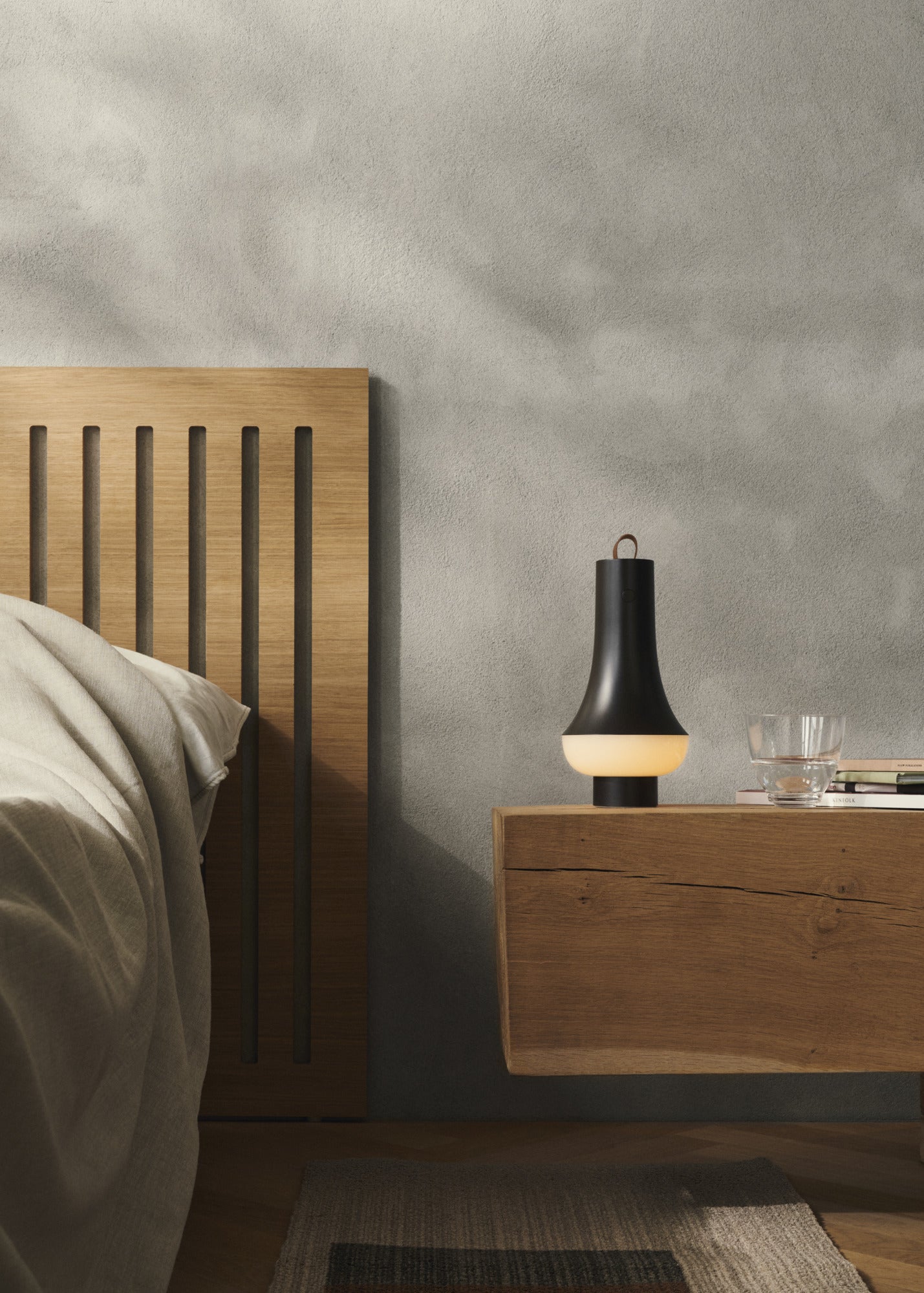 Draagbare lamp TOMOSHI donkerbruin