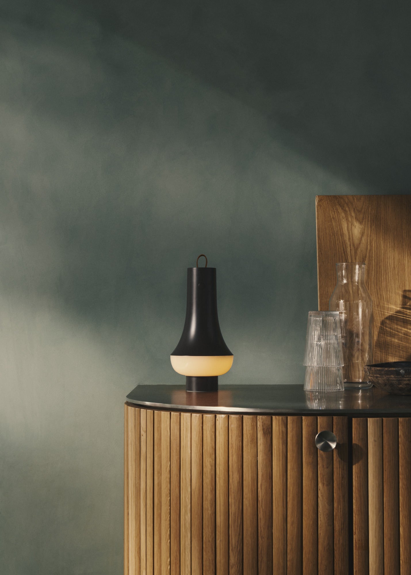 Draagbare lamp TOMOSHI donkerbruin