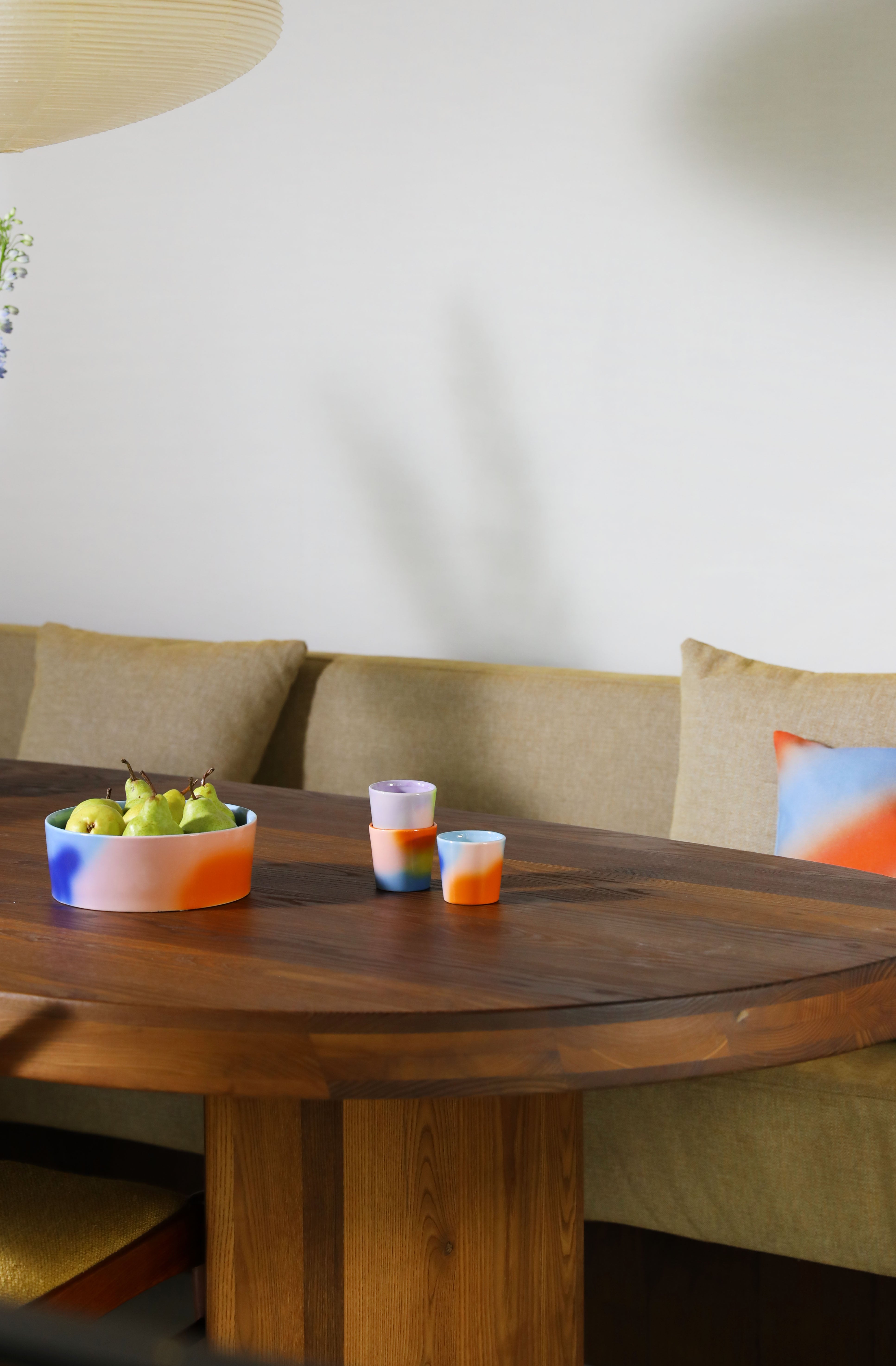 Set aus Tassen HUE bunte Porzellan