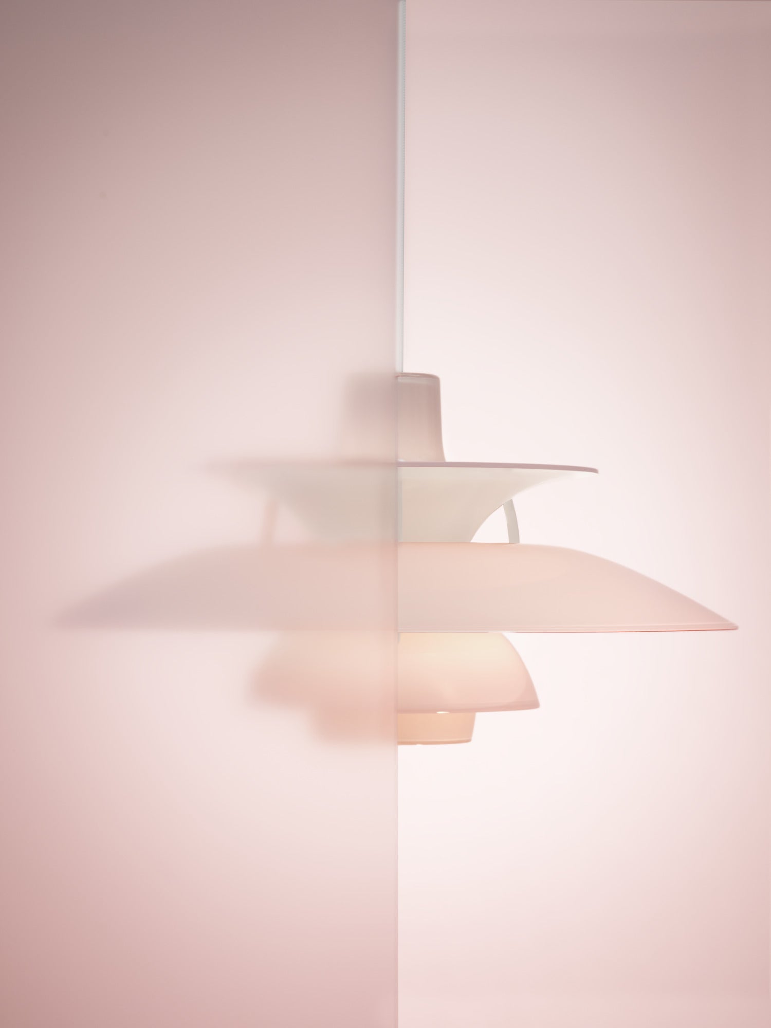 Lampa wisząca PH 5 OPAL jasnoróżowy