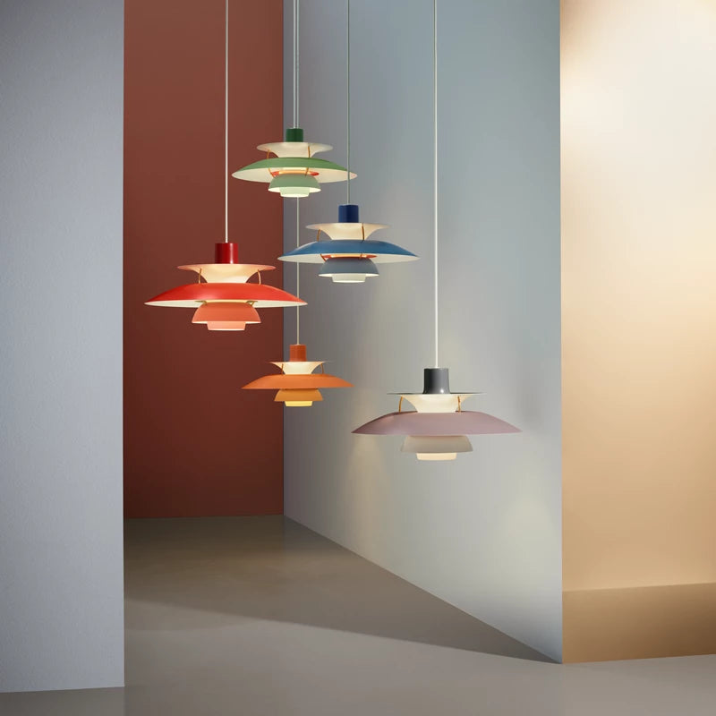 PH 5 pendant lamp in shades of orange