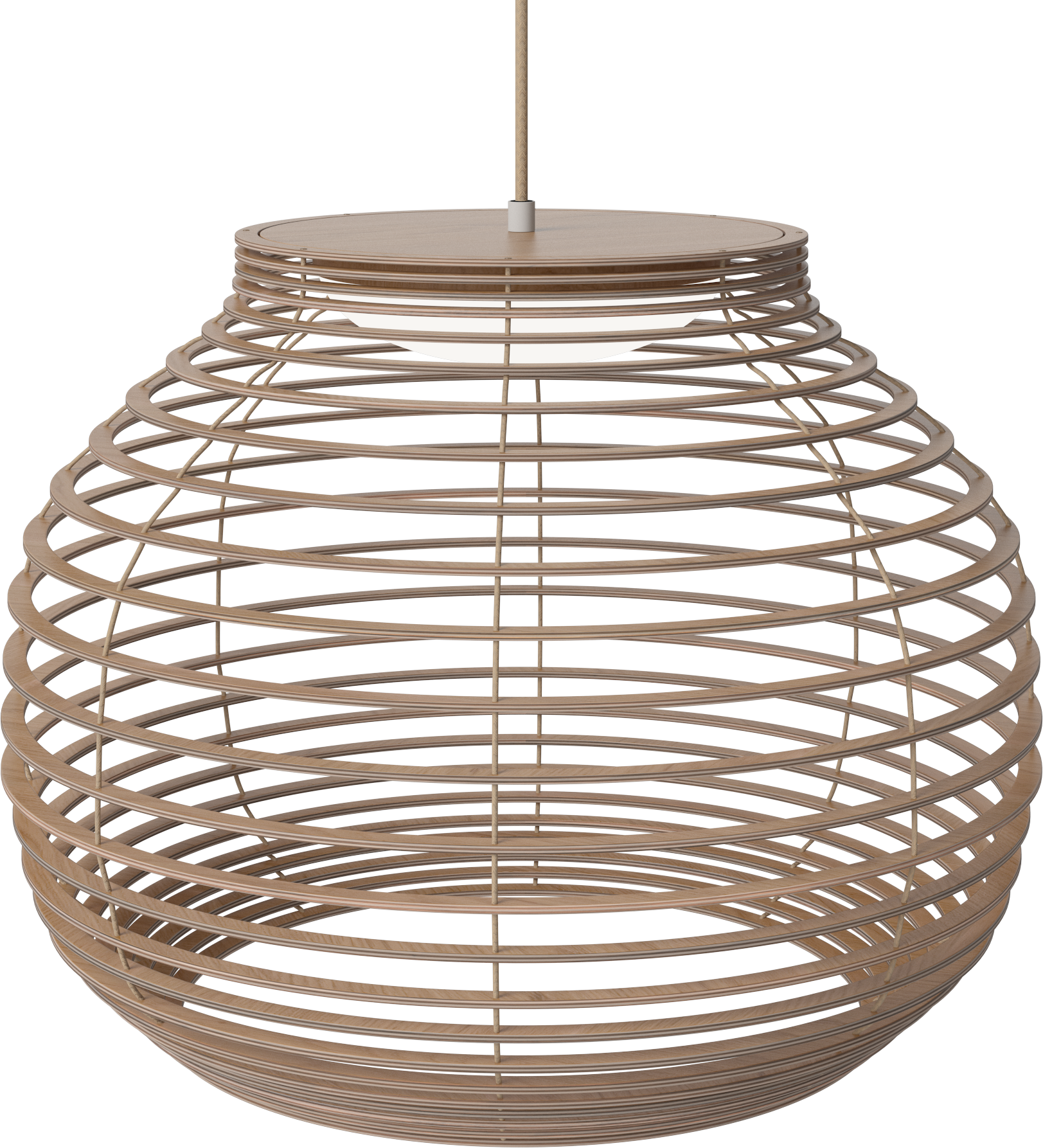 Anelli Hanging Lampe Eichenfurnier