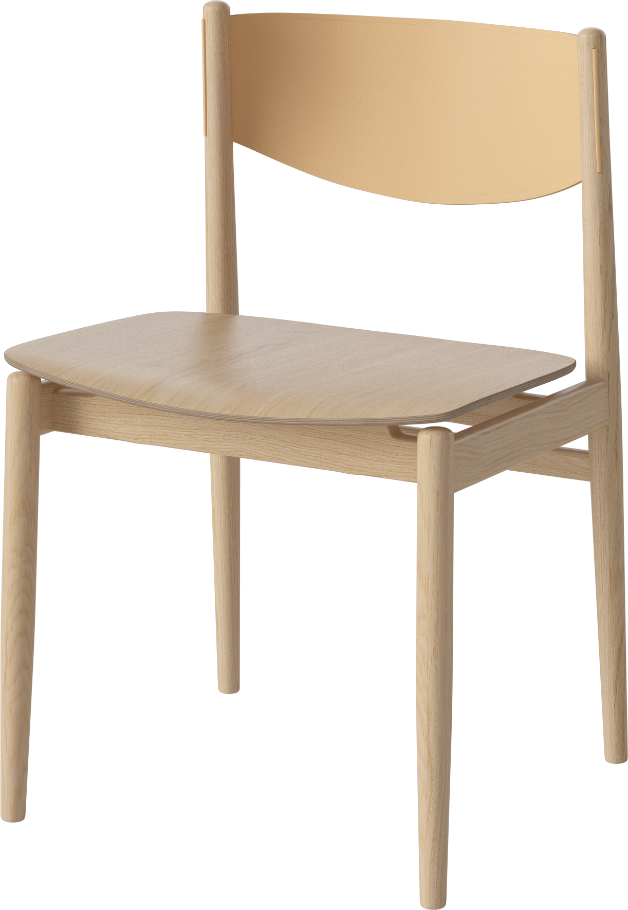 Stoel APELLE gebleekt eikenhout