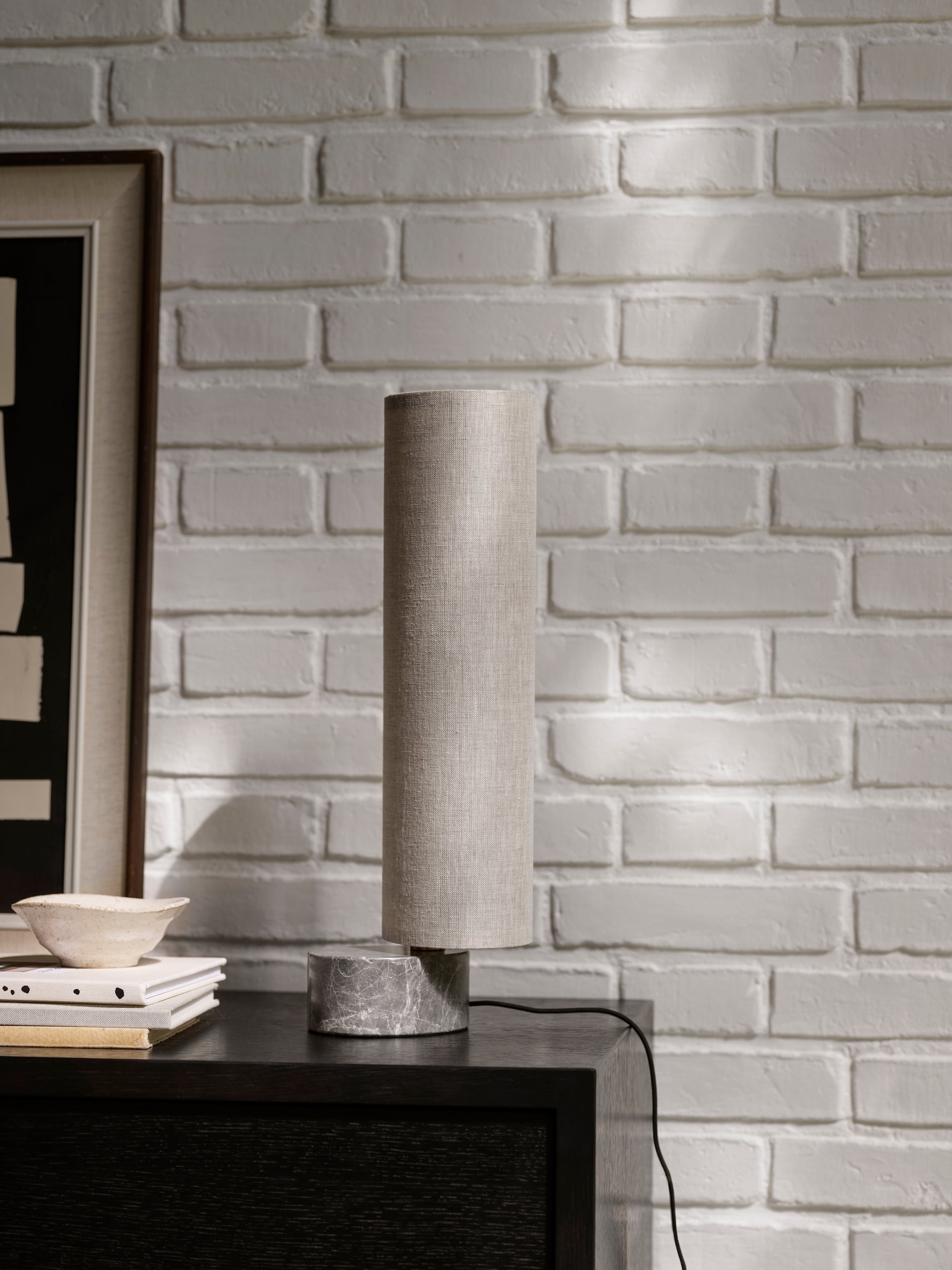 Tischlampe UNBOUND grauer Marmor