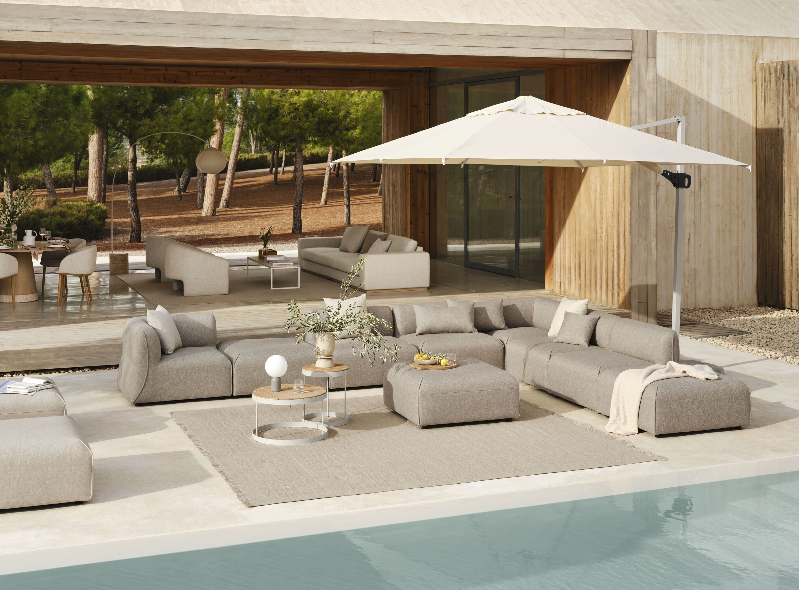 3-module outer sofa, upholstered arke