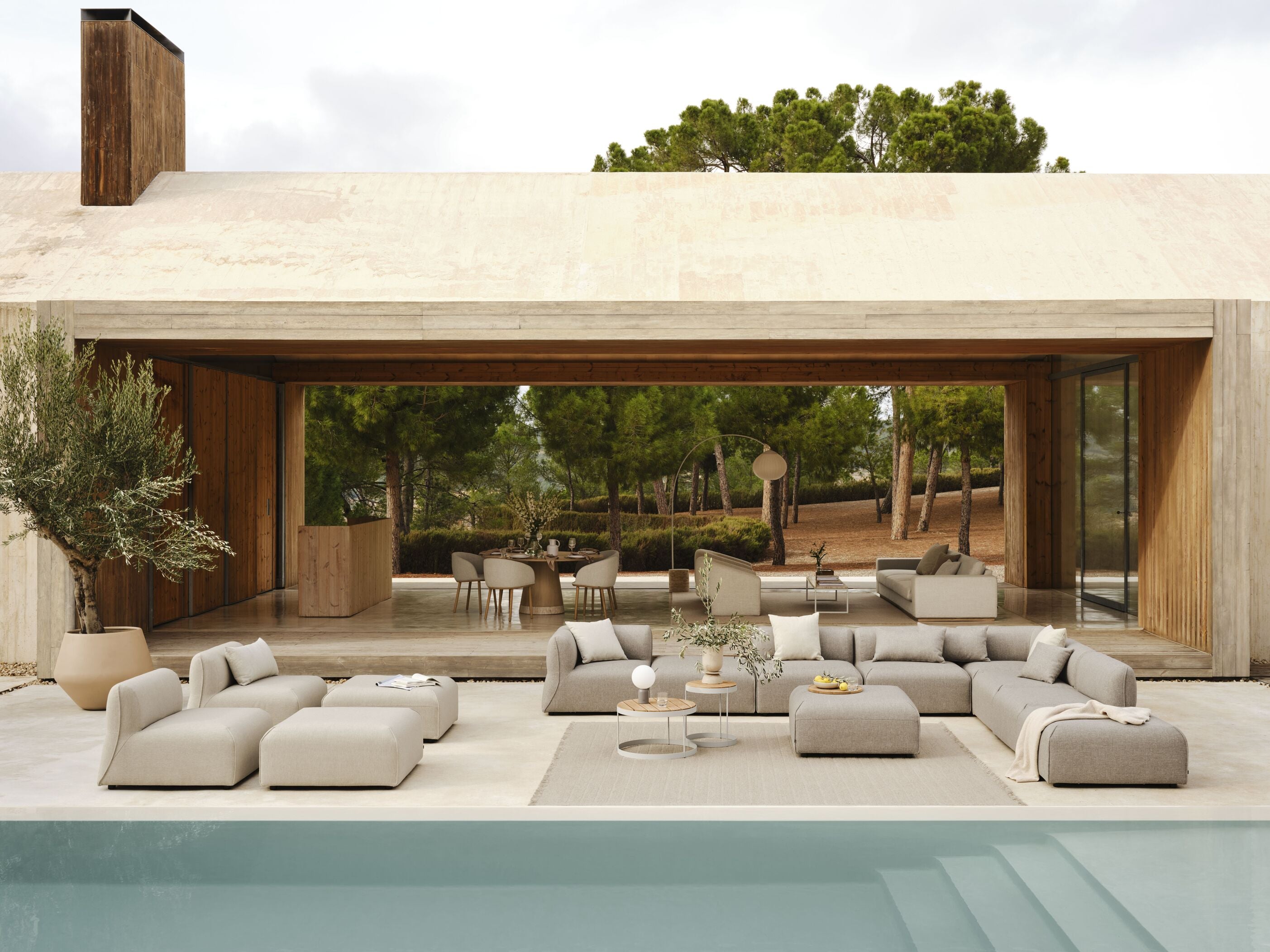 Modular sofa ARKE - left -handed upholstered module