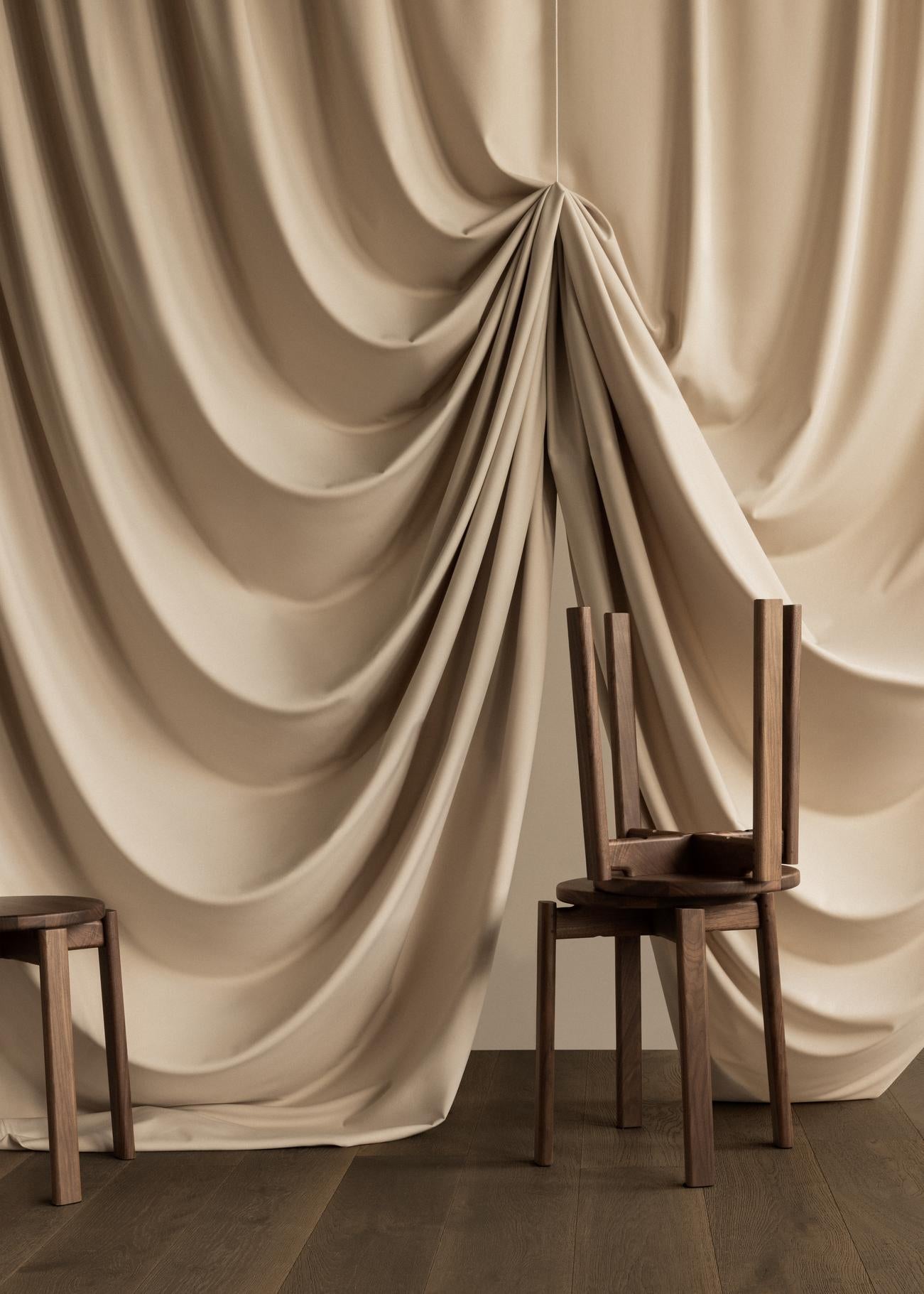 Stołek PASSAGE drewno dębowe