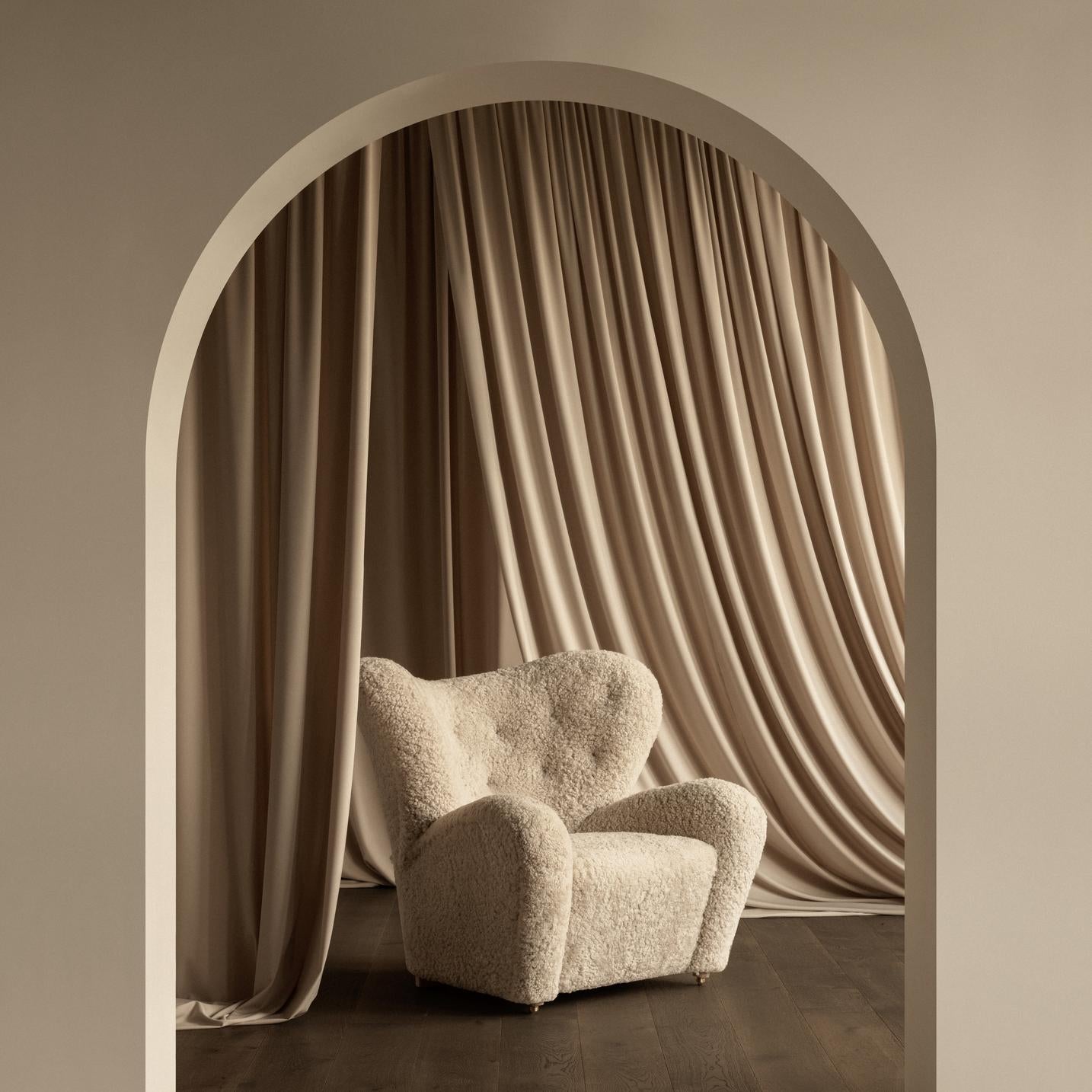 Sessel DER MÜDE MANN Schafsleder