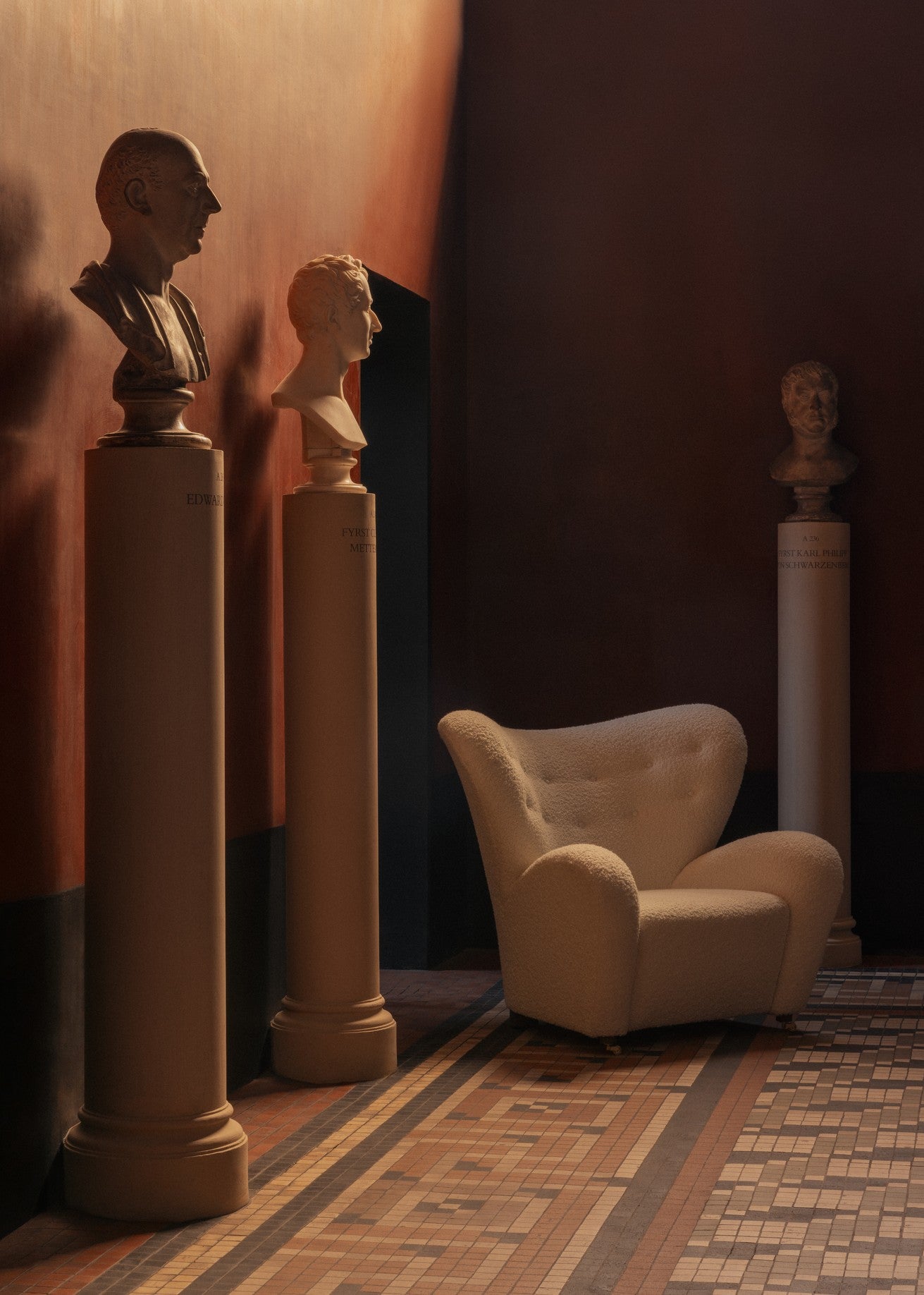 Sessel DER MÜDE MANN Schafsleder