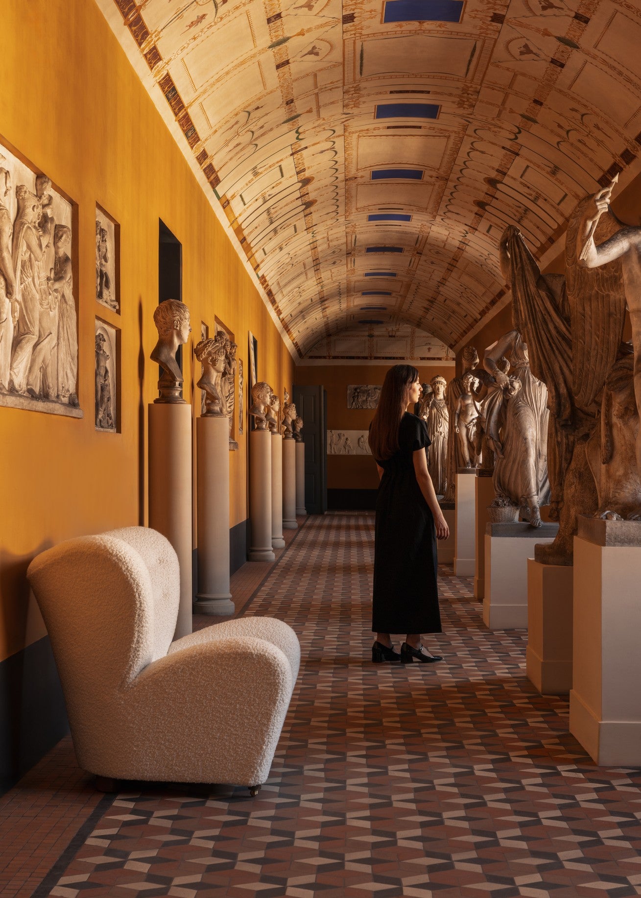 Sessel DER MÜDE MANN Schafsleder