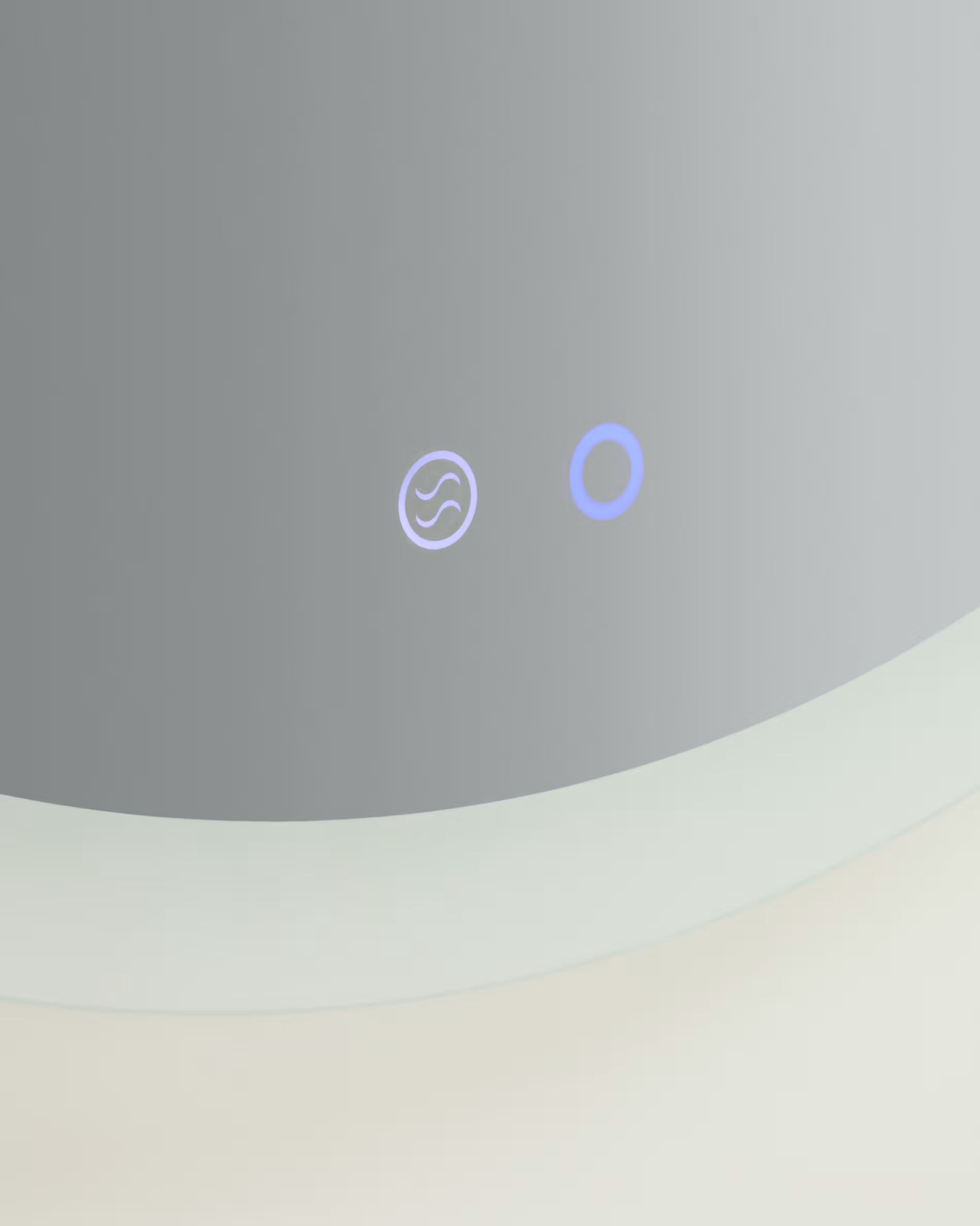 Rundes beleuchtetes Badezimmer-Spiegel MERVI weiß