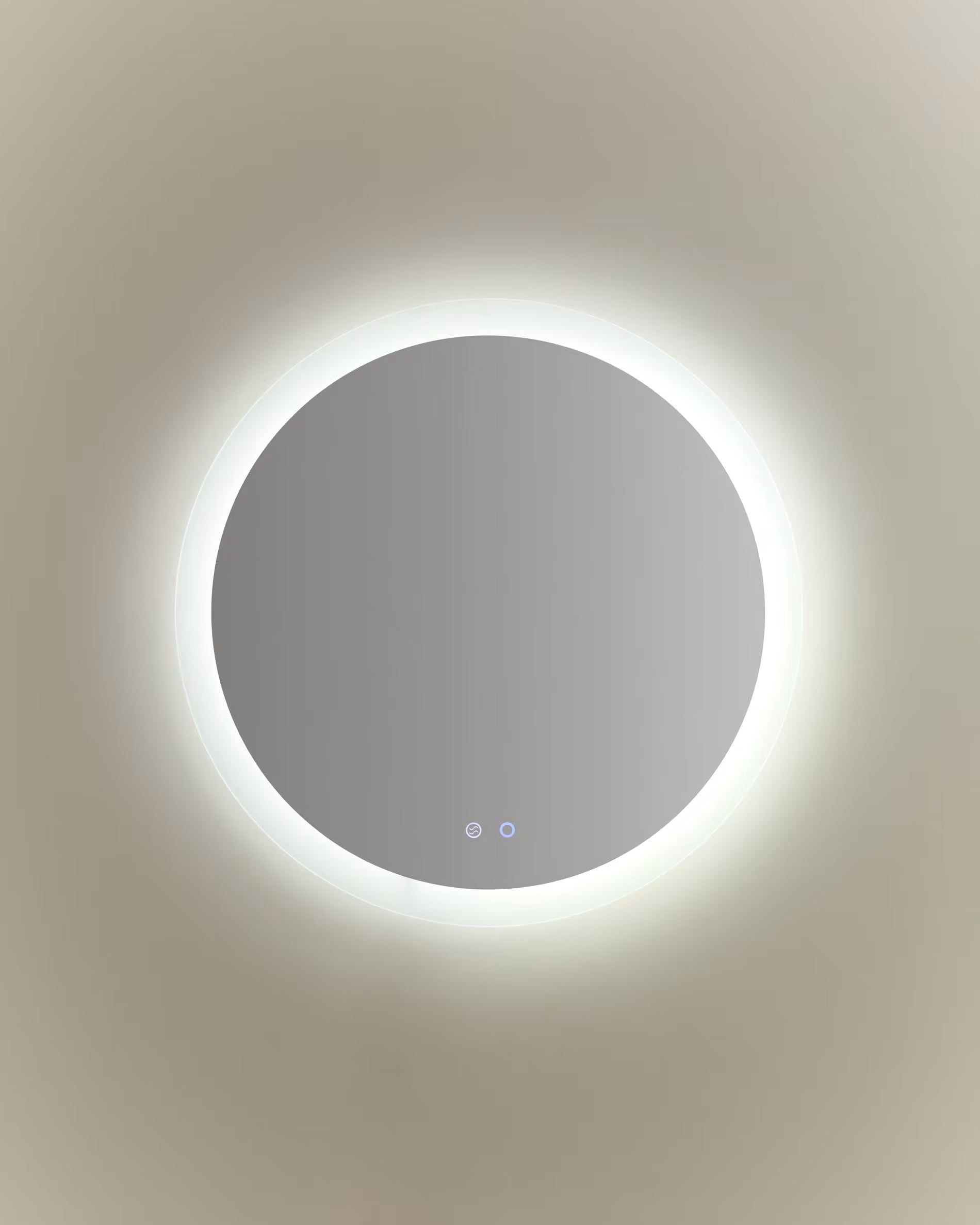 Rundes beleuchtetes Badezimmer-Spiegel MERVI weiß