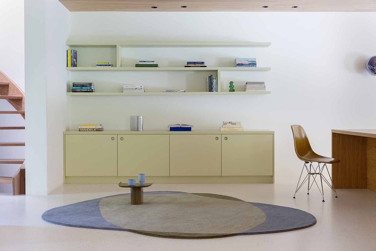 Dywan owalny ELEMENT CHAD zielony z niebieskim