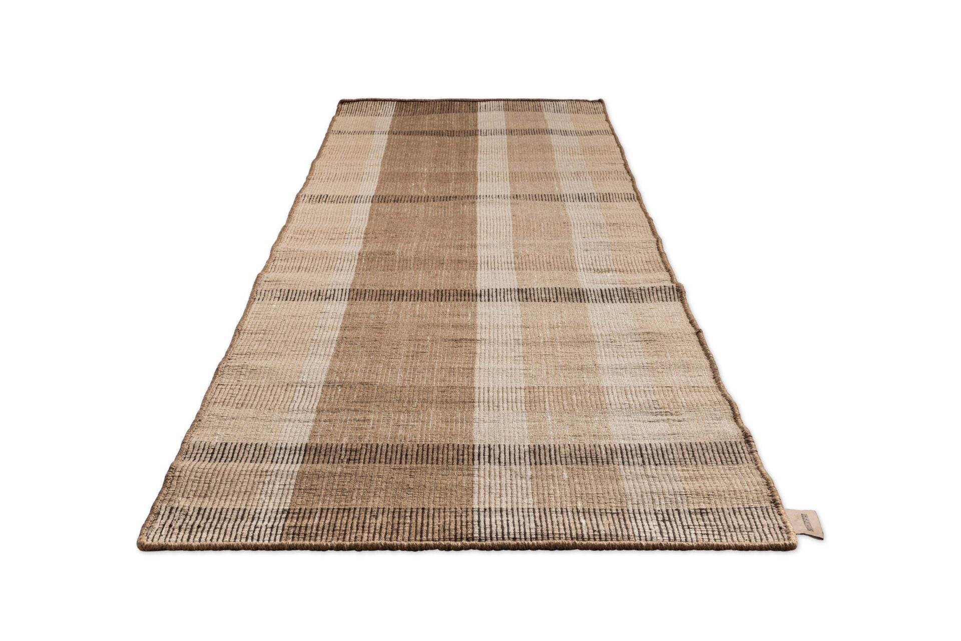Outdoor Teppich Zona Block Stripe & Check Brown-Bege