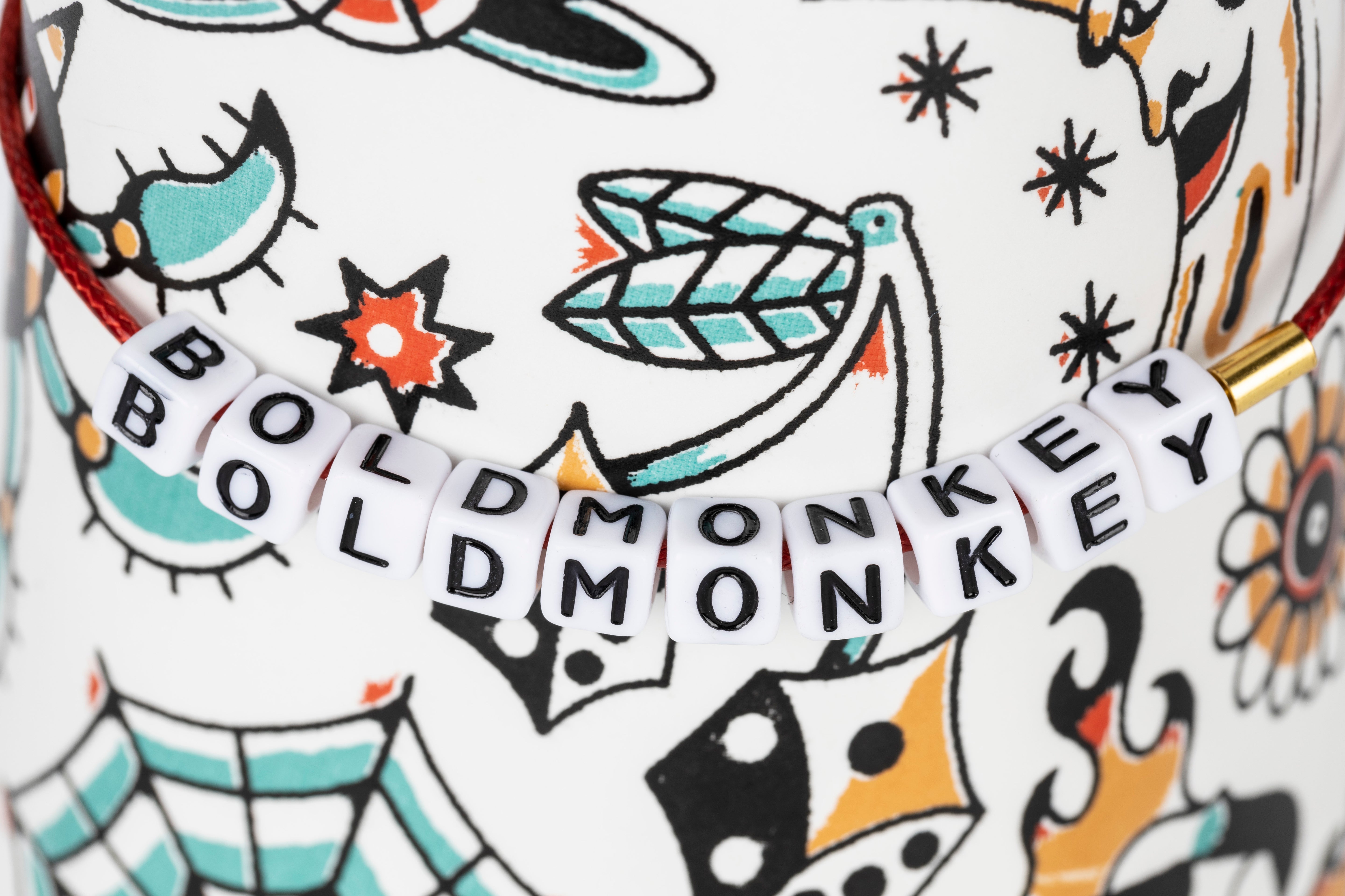 Vase LIBERTY MATTERS weiß mit buntem Muster