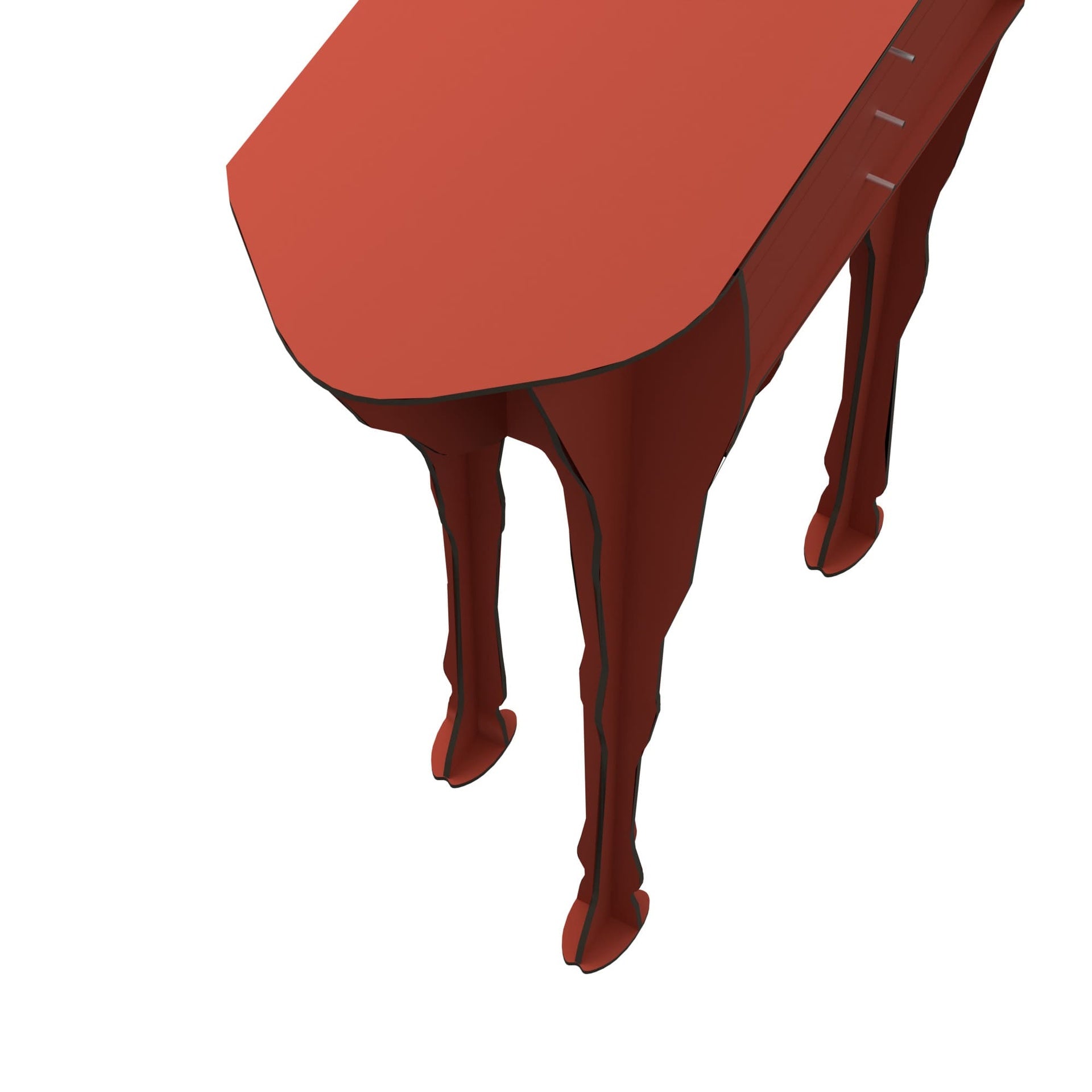 BAMBI console in brick red