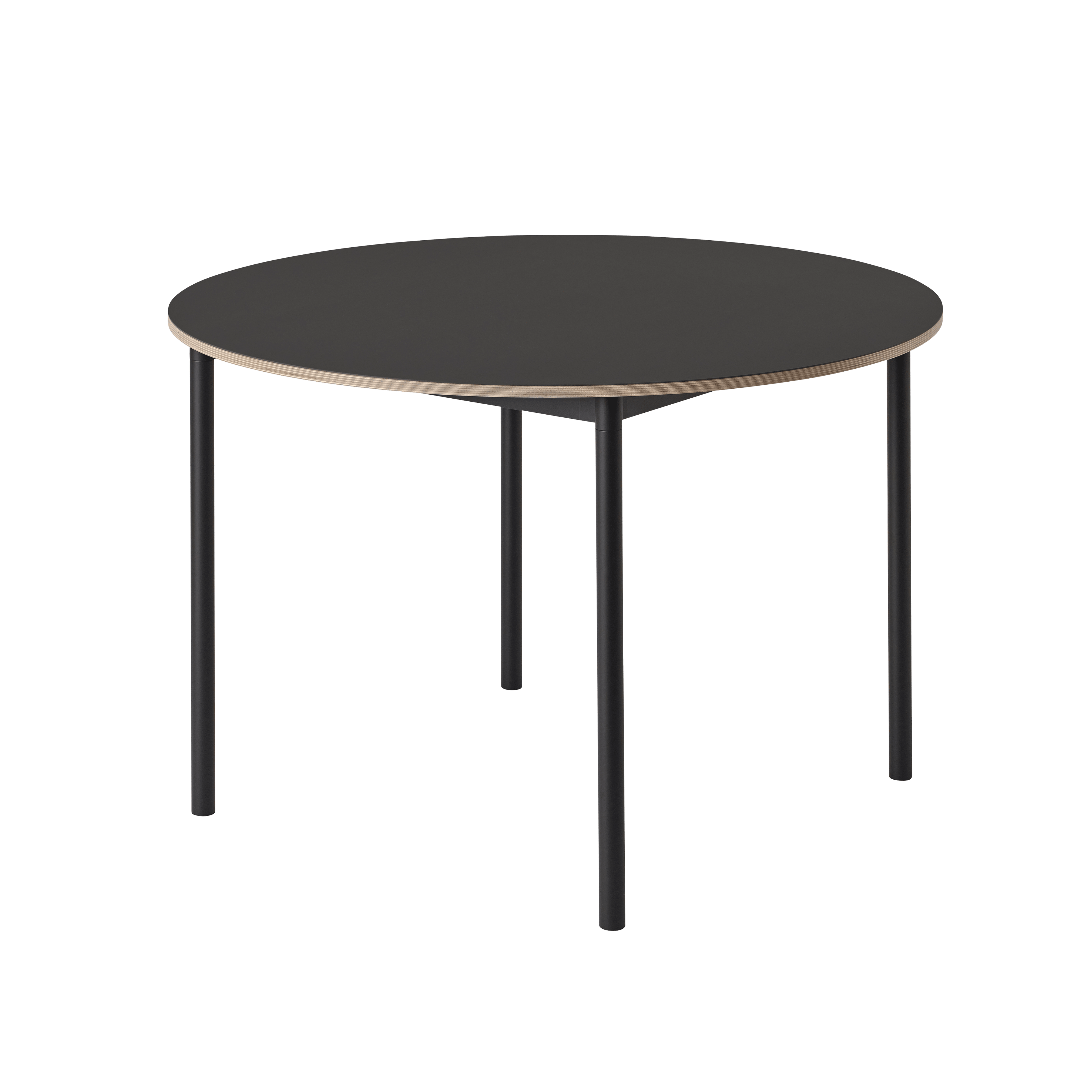Zwarte ronde BASE tafel