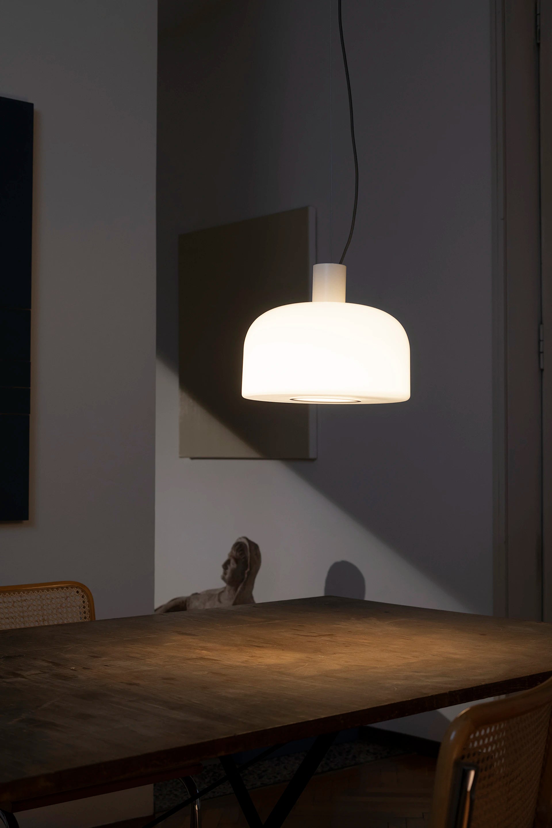 Lampa wisząca BELLHOP GLASS biały