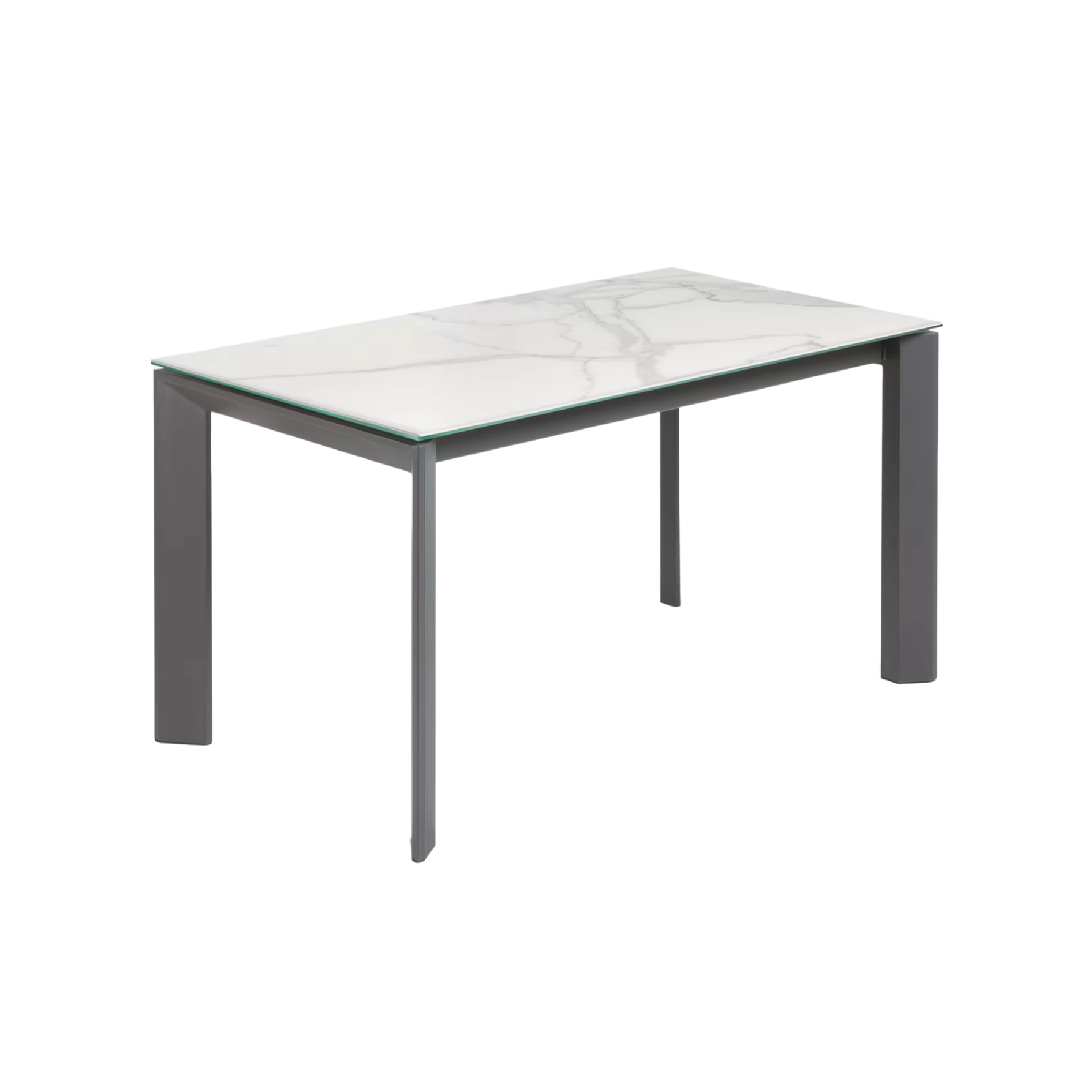 AXIS porcelain extendable table with a gray base