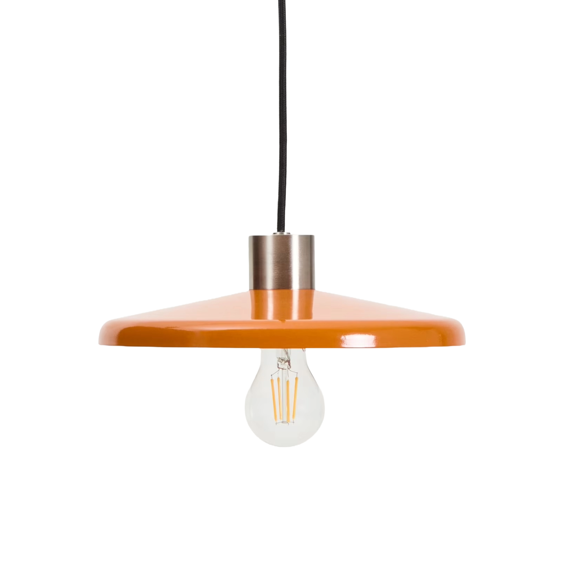 Hanglamp NUVIRA oranje met zilver