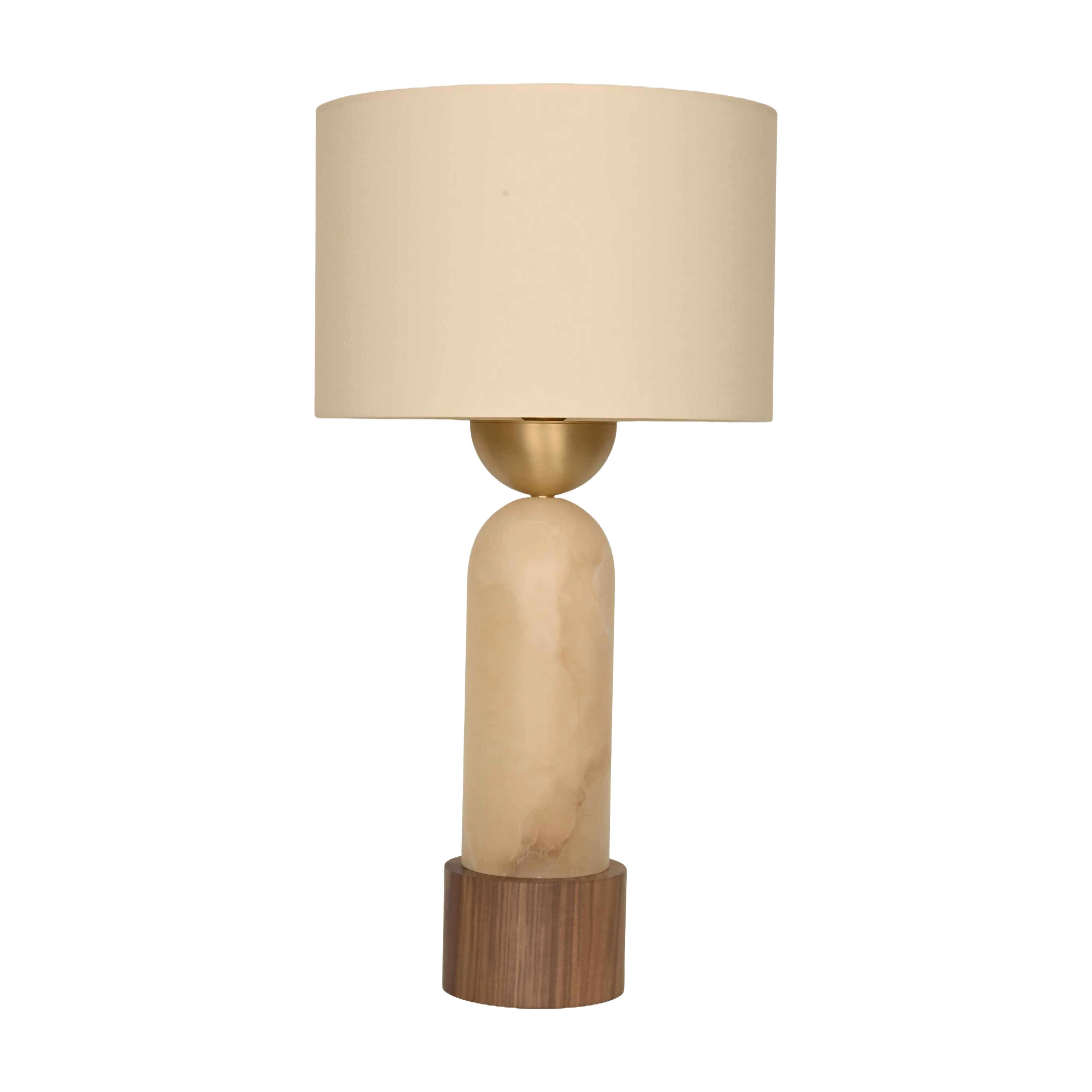 Tafellamp PEONA KELO wit alabaster