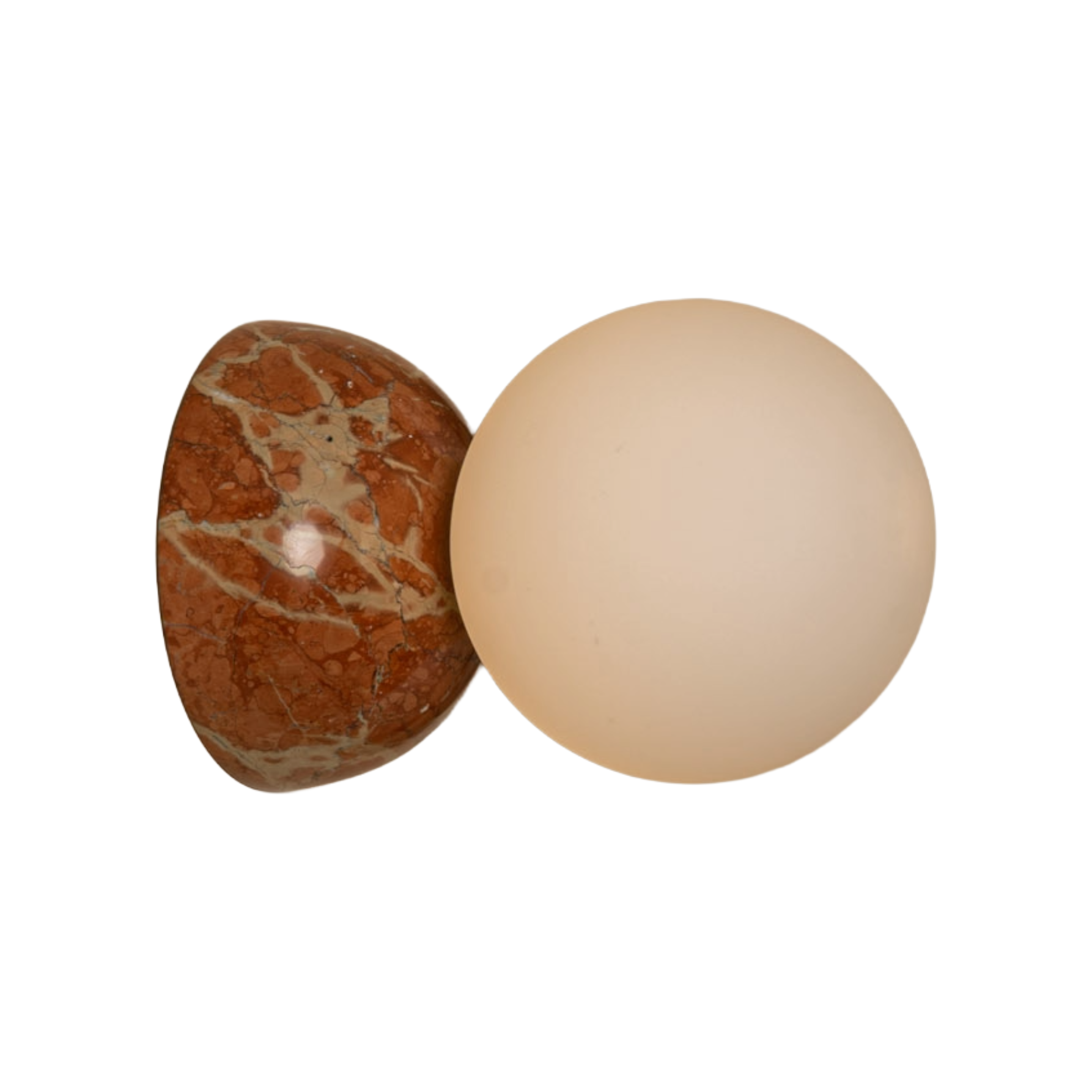 Wandleuchte EKLIPSO roter Marmor