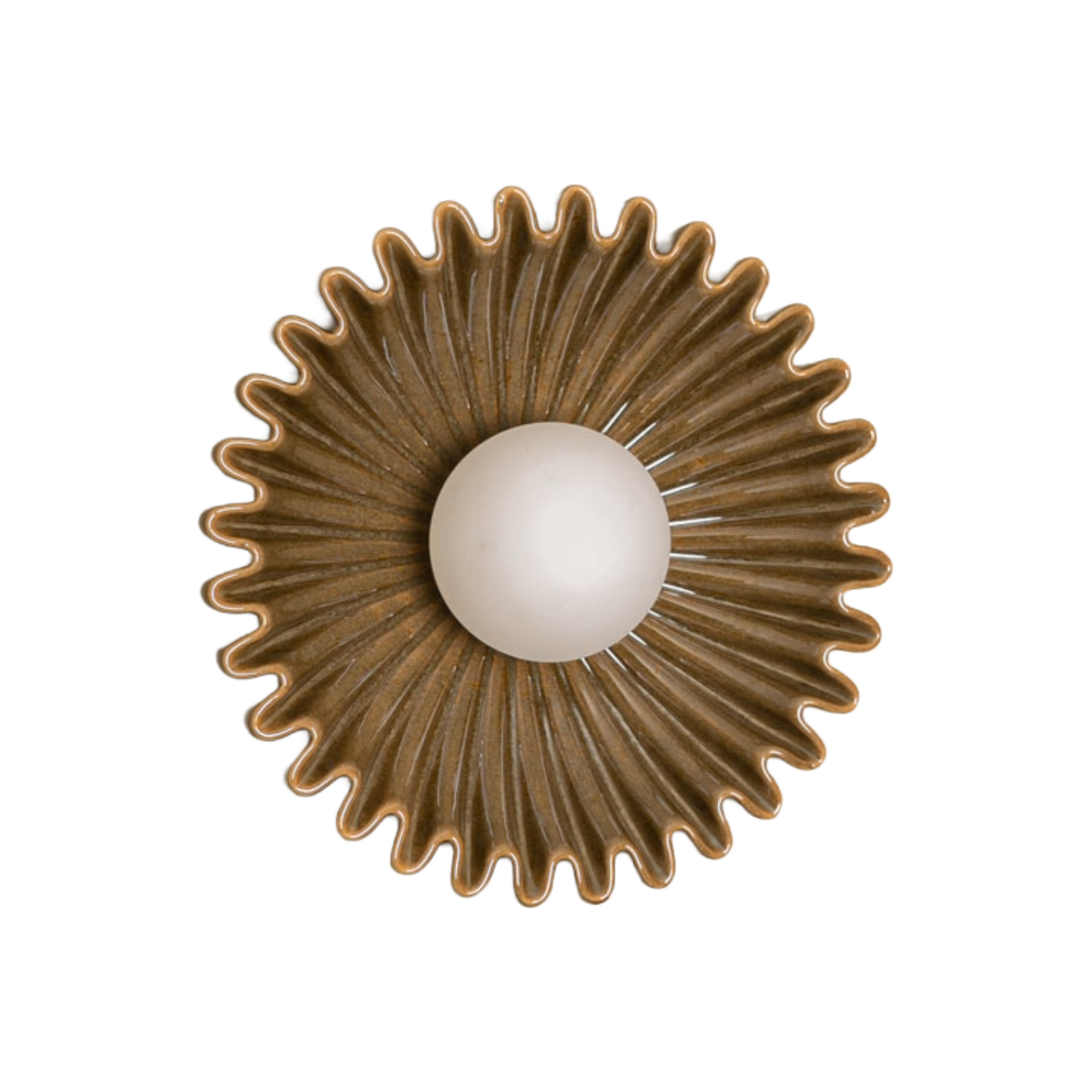 Groene keramische wandlamp OSTRO