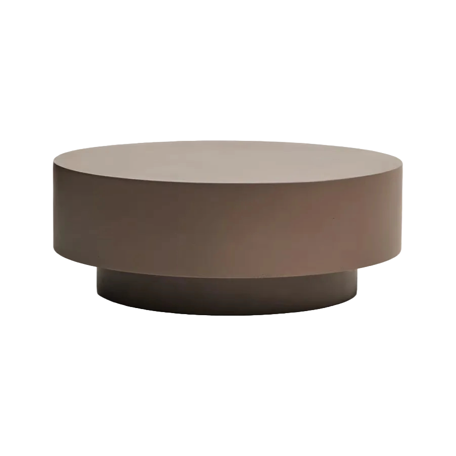 GARBET Brown Cement Coffee Table