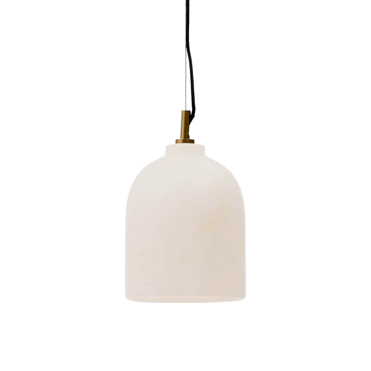 Hanglamp SHENLI alabaster met messing afwerking
