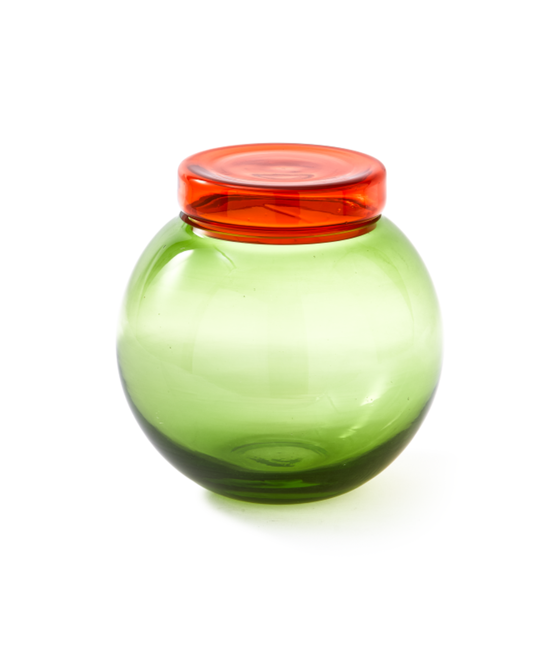 Aufgeblähte Deckel und Gläser Gläser Set farbiges Glas