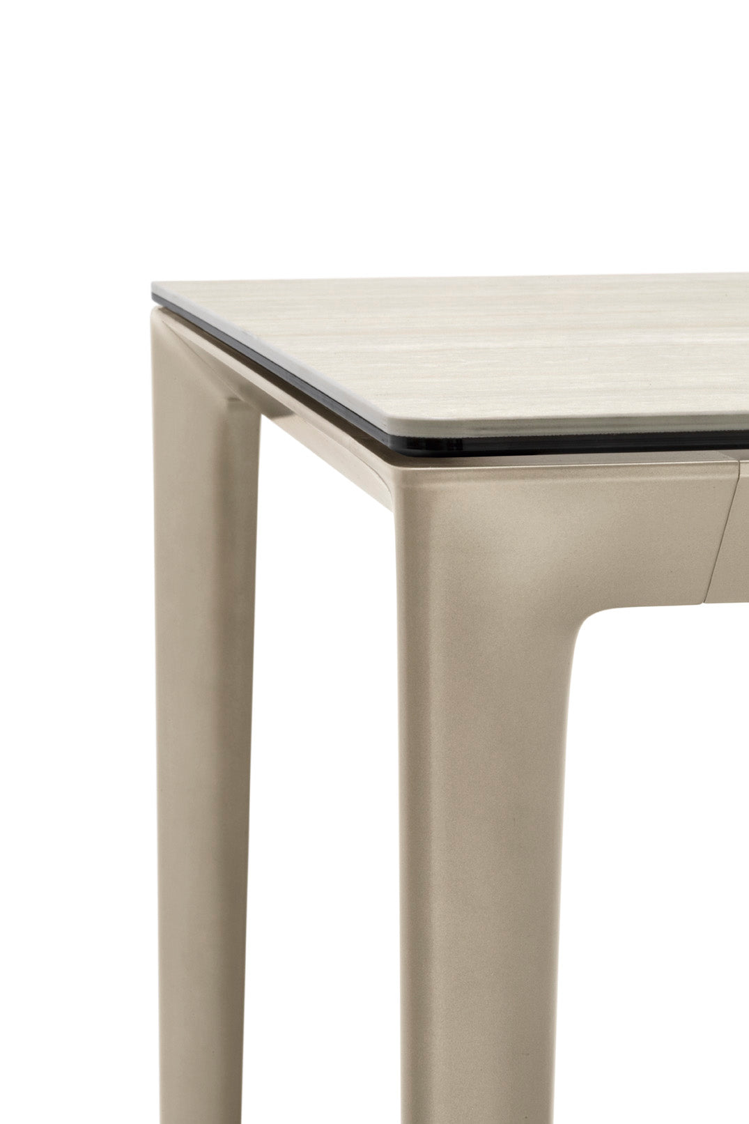 Extendable table BOMA with beige top and beige base
