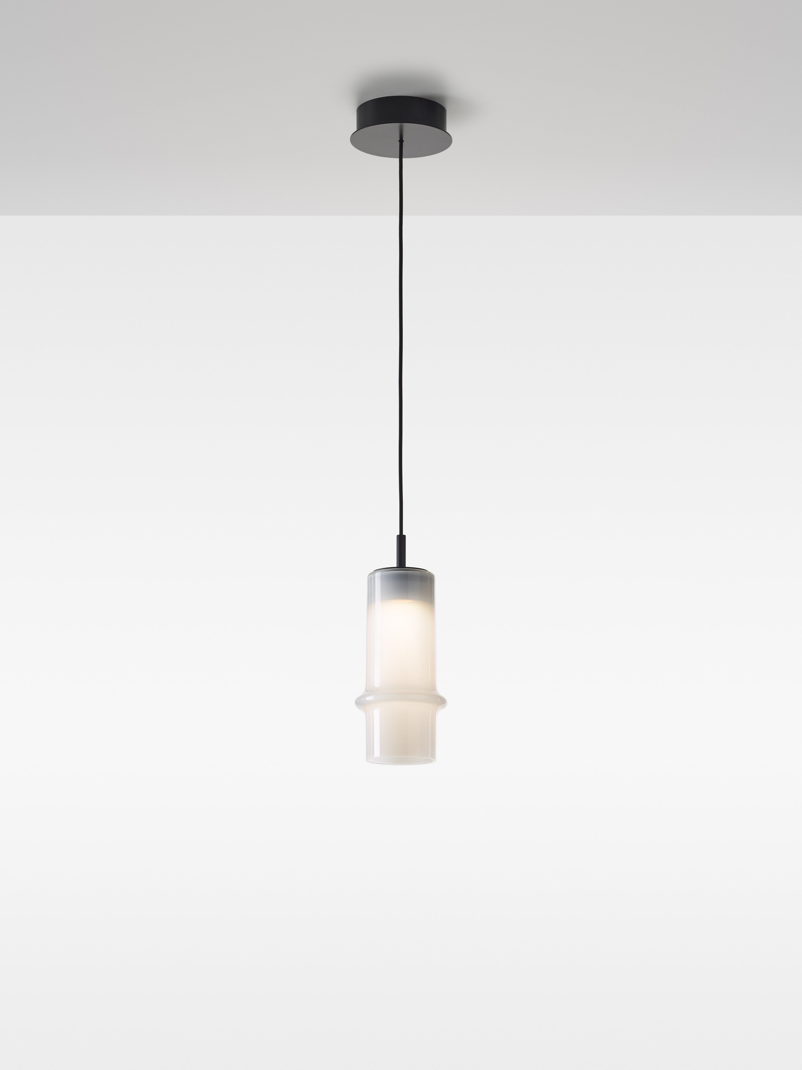 Lampe Bambuswaldglas hängende Lampe