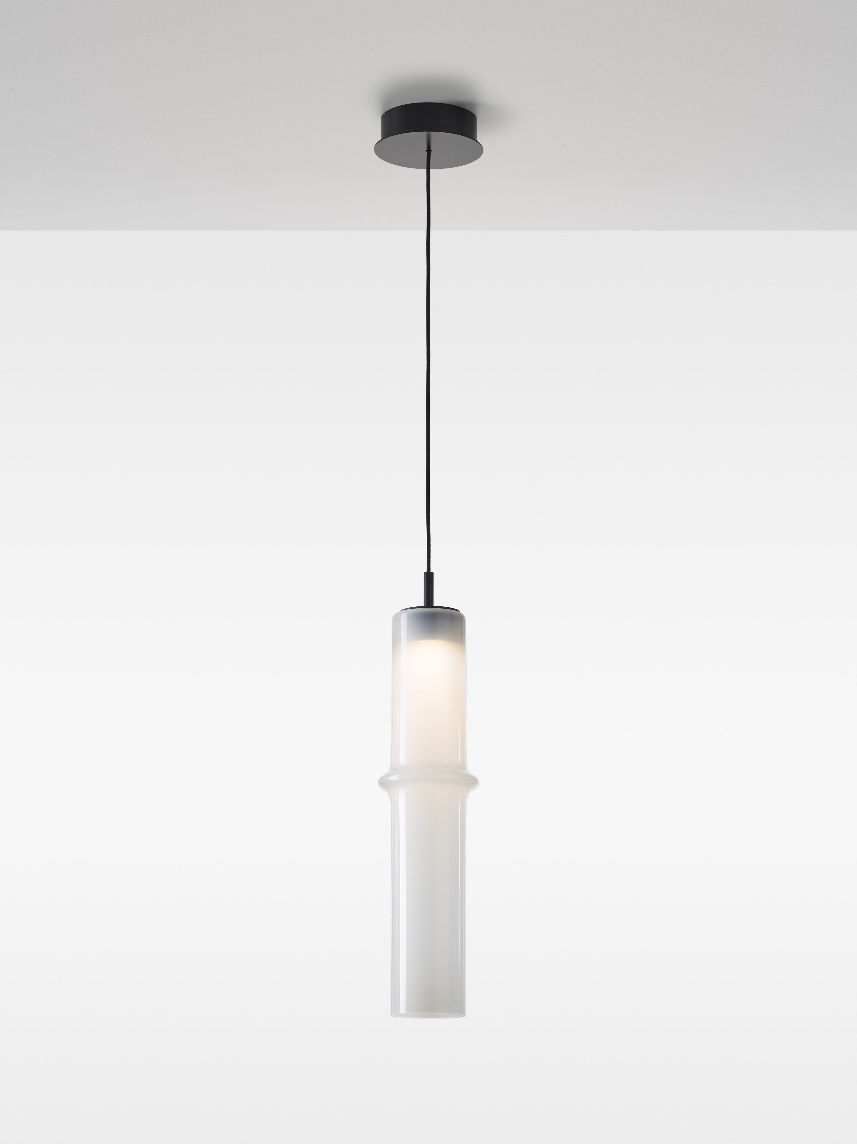 Lampe Bambuswaldglas hängende Lampe