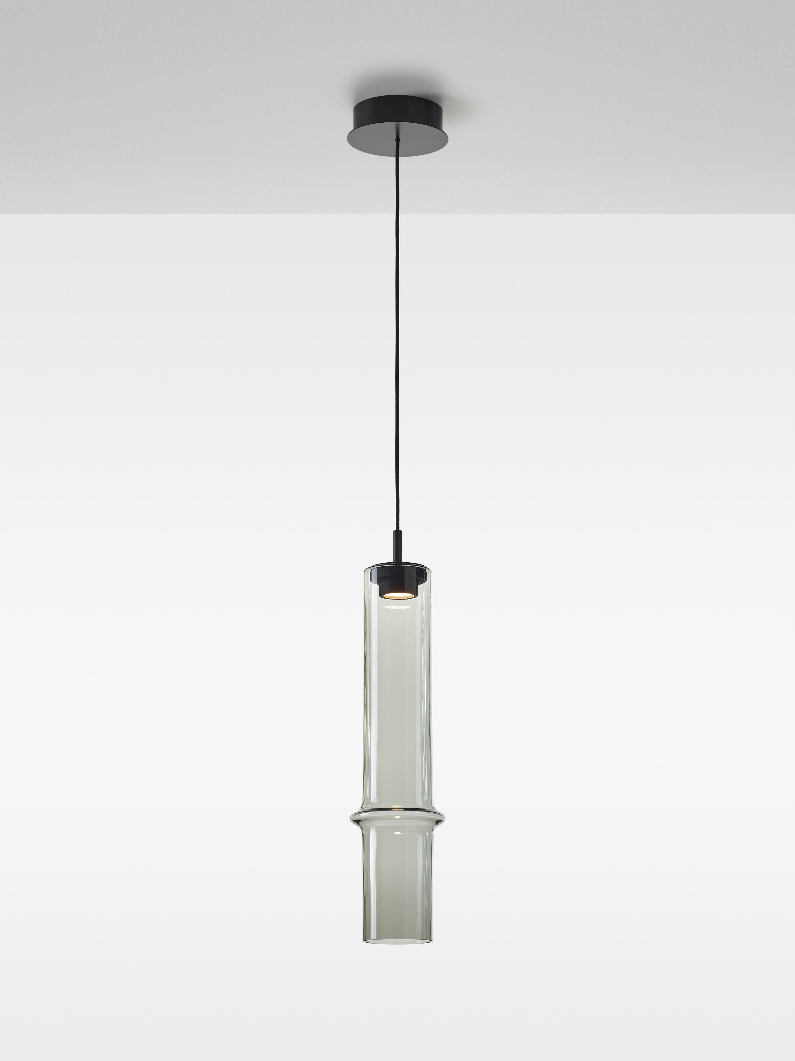 Lampe Bambuswaldglas hängende Lampe