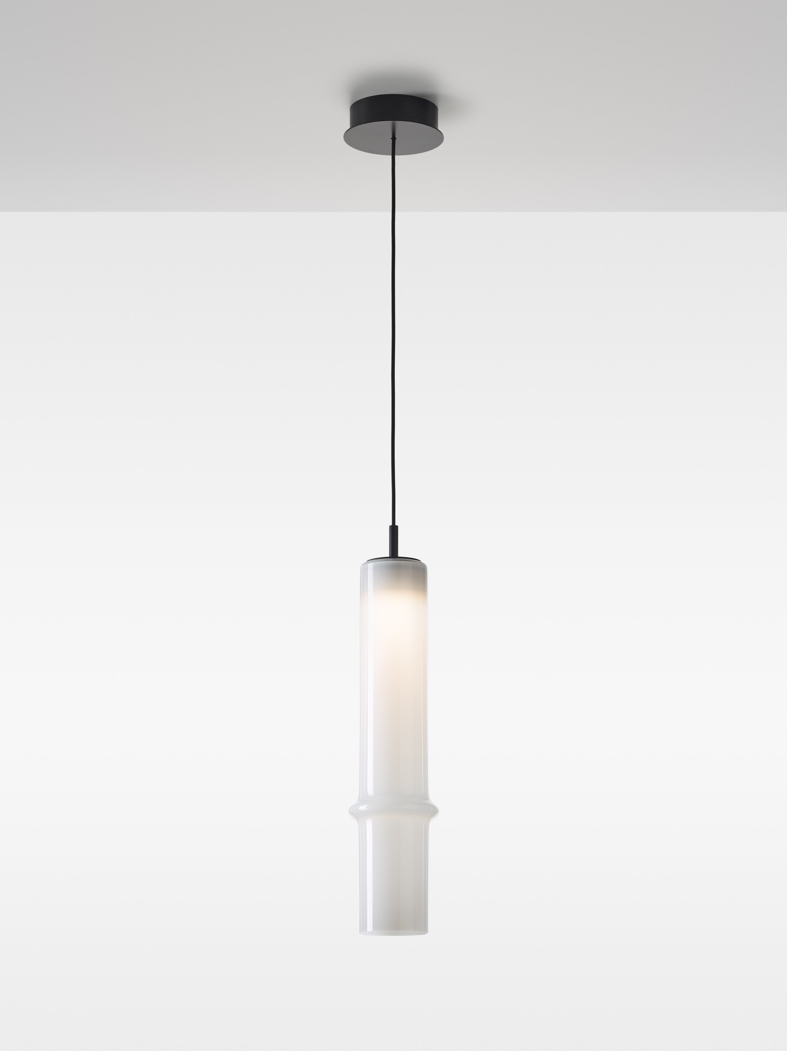 Lampe Bambuswaldglas hängende Lampe