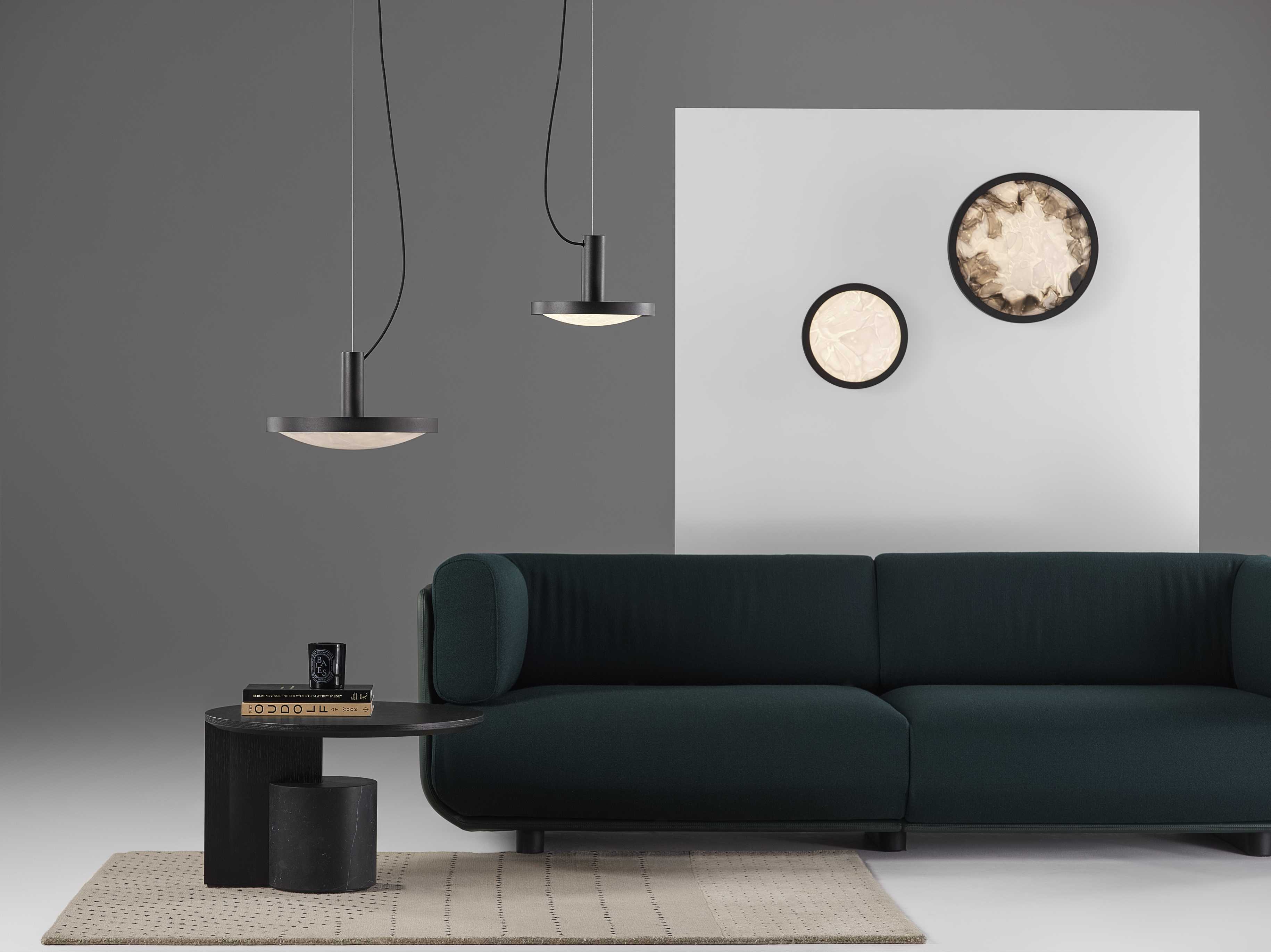 Wandlampe konvexe Glasbrokisglas