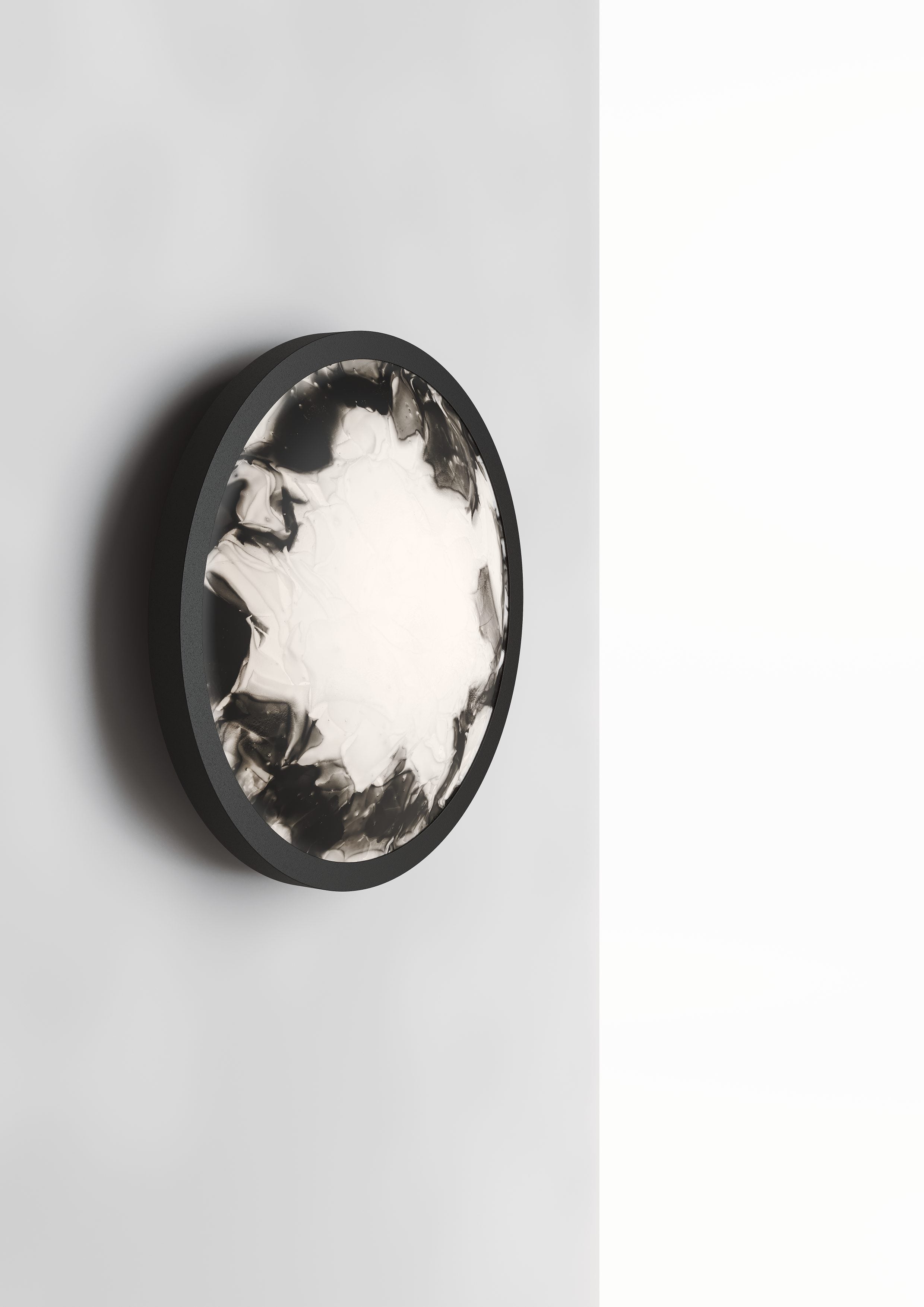 Wandlampe konvexe Glasbrokisglas