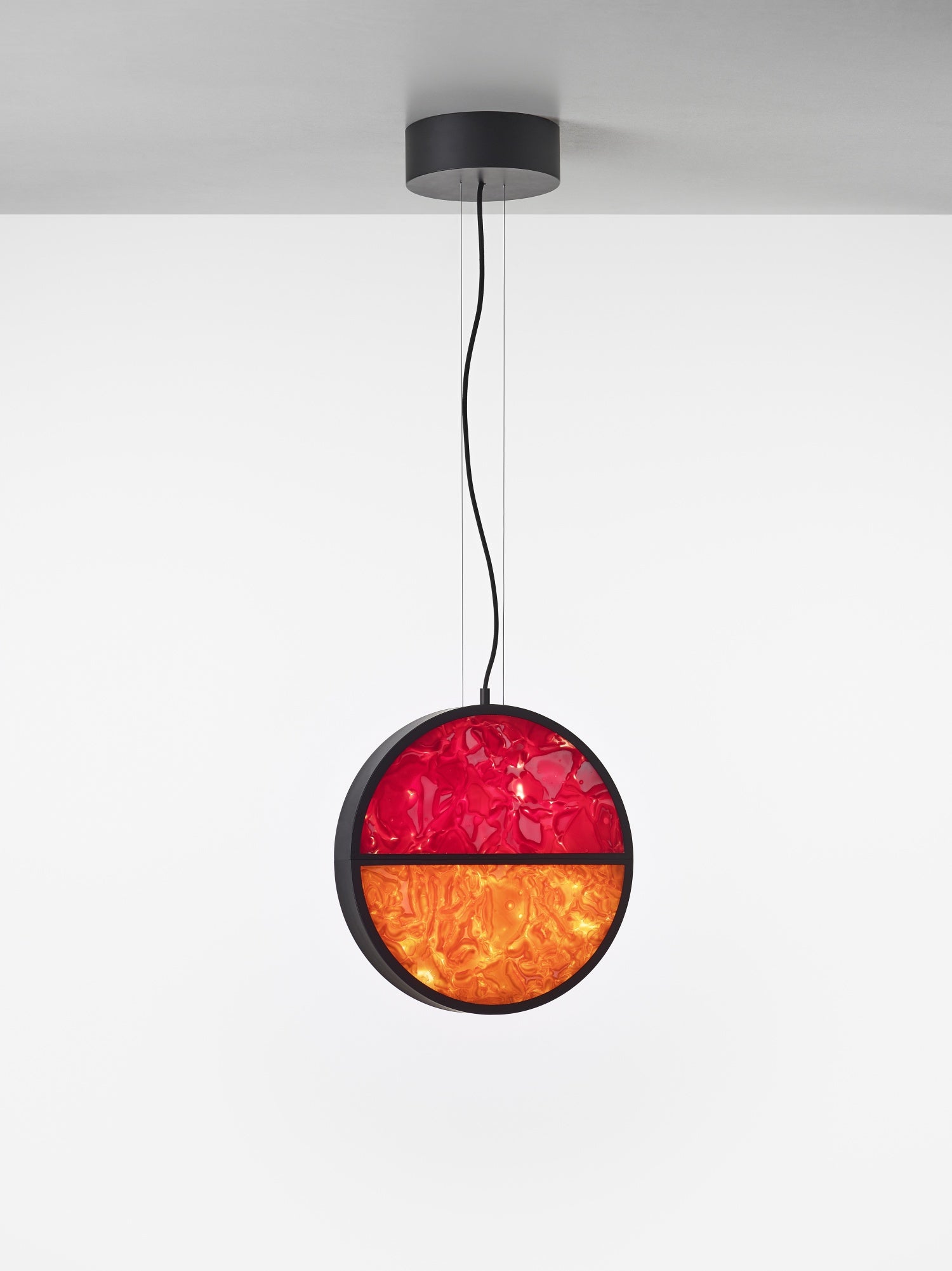 Hanglamp GEOMETRISCHE glanzend glas Brokisglass