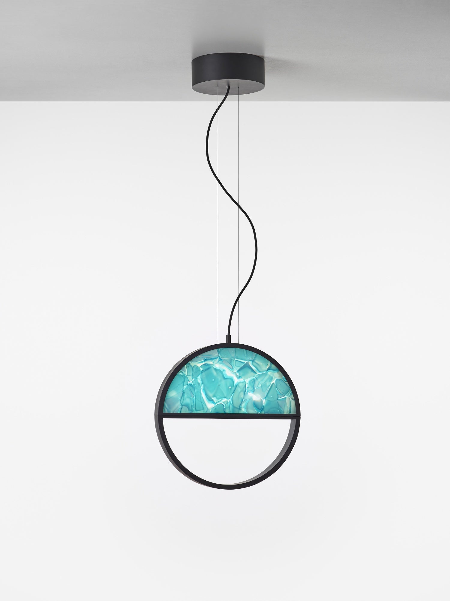 Hanglamp GEOMETRISCHE glanzend glas Brokisglass