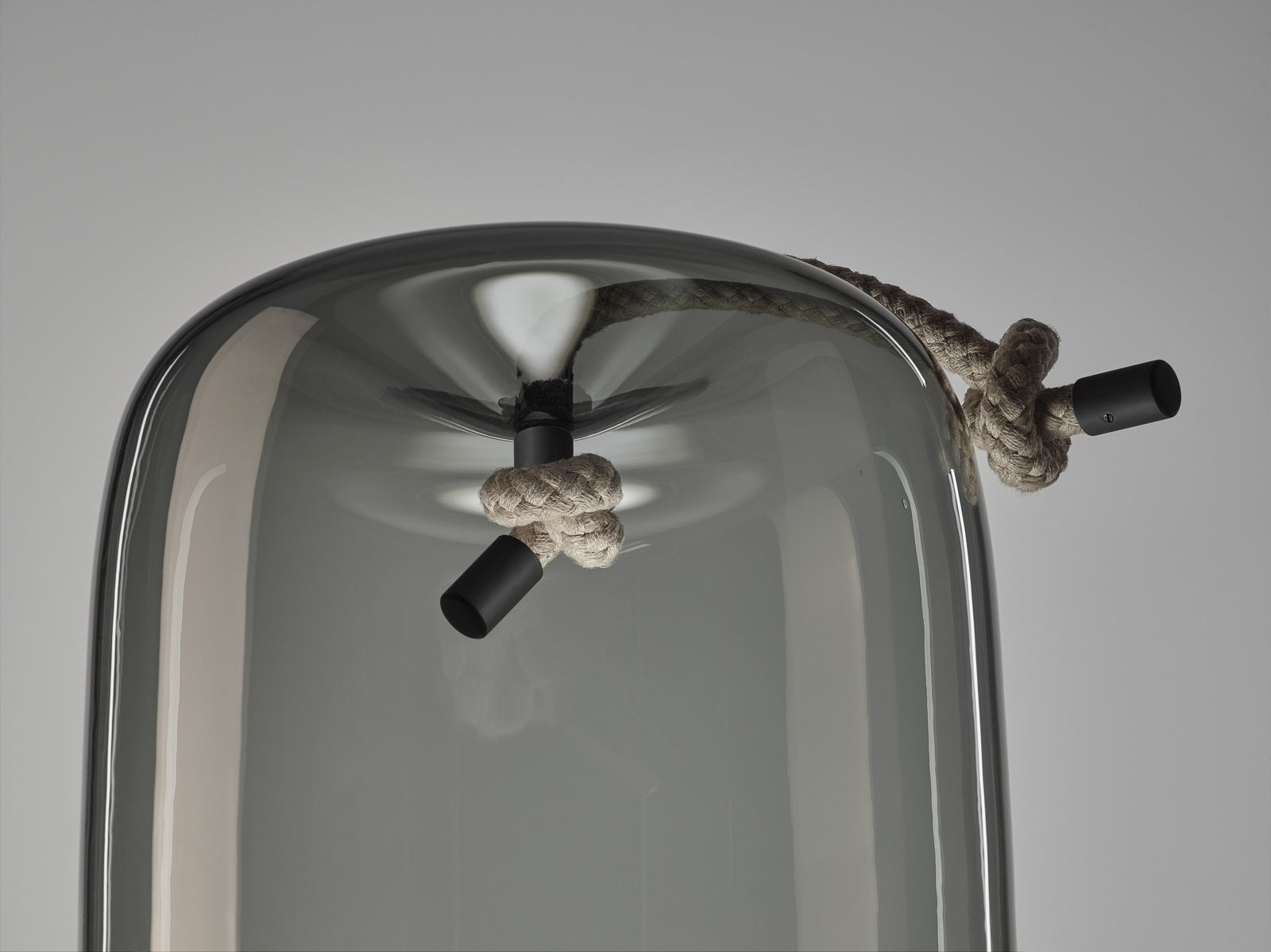 Lampa przenośna KNOT BATTERY - CILINDRO szklana