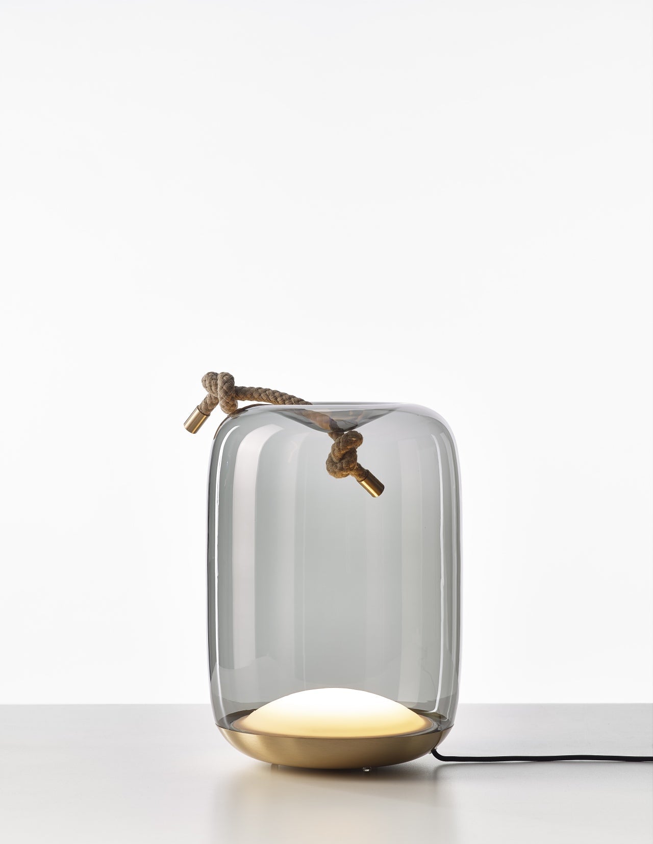 Knotentischlampe - Cilindro -Glas